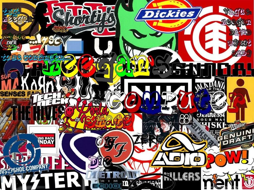 1024x768 Skateboarding Logo Background Desktop Background
