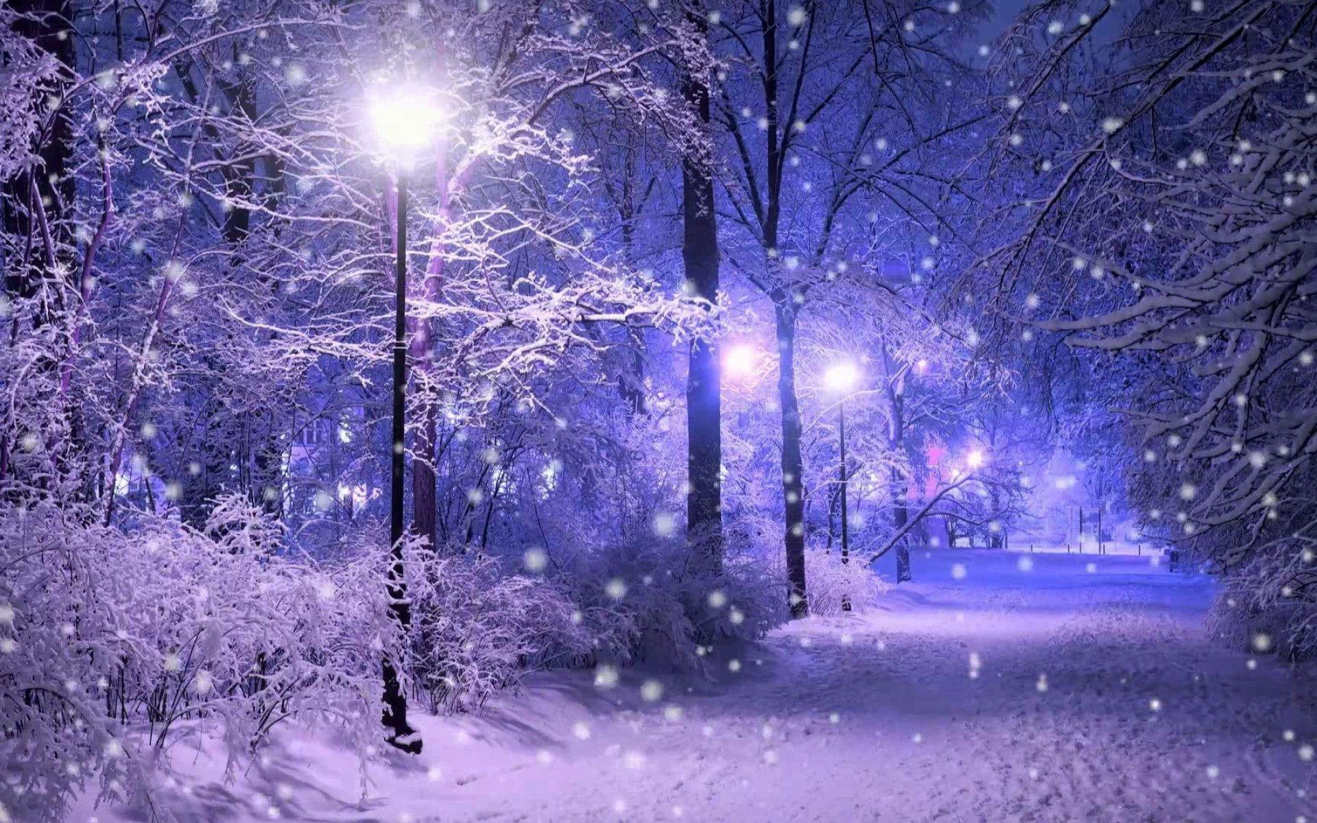 1920x1200 Wallpaper Nature Art Street Light, Snow, Snowing, Winter • Wallpaper For You HD Wallpaper For Desktop & Mobile