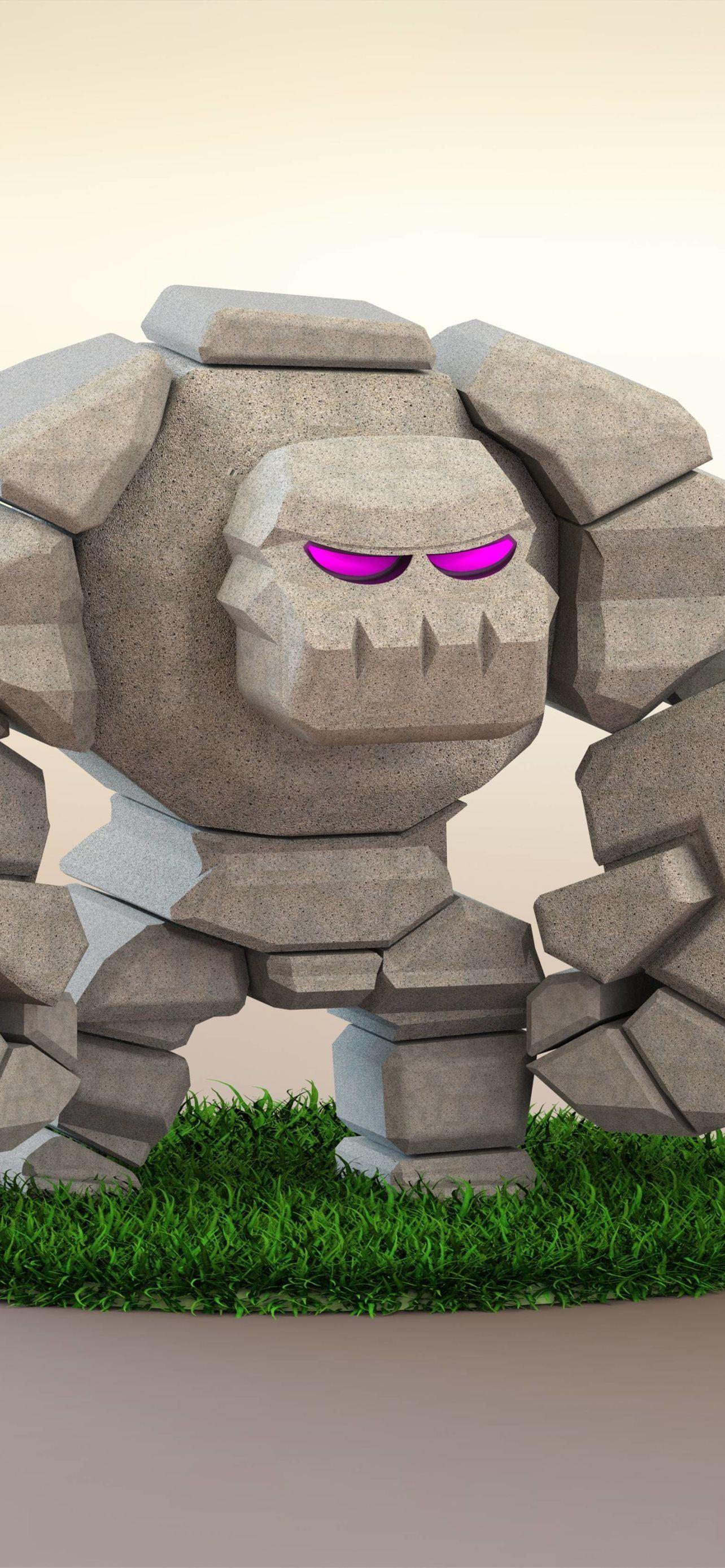 1284x2778 Clash Of Clans Golem 3D Resolution HD Games 4K Ima. iPhone Wallpaper Free Download