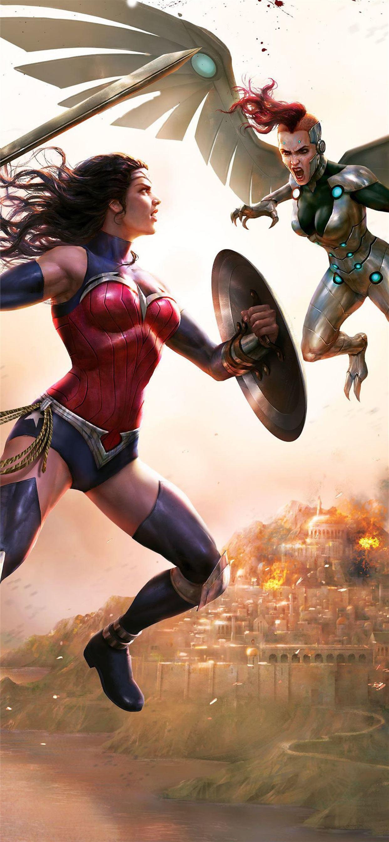 1242x2688 wonder woman bloodlines iPhone X Wallpaper Free Download