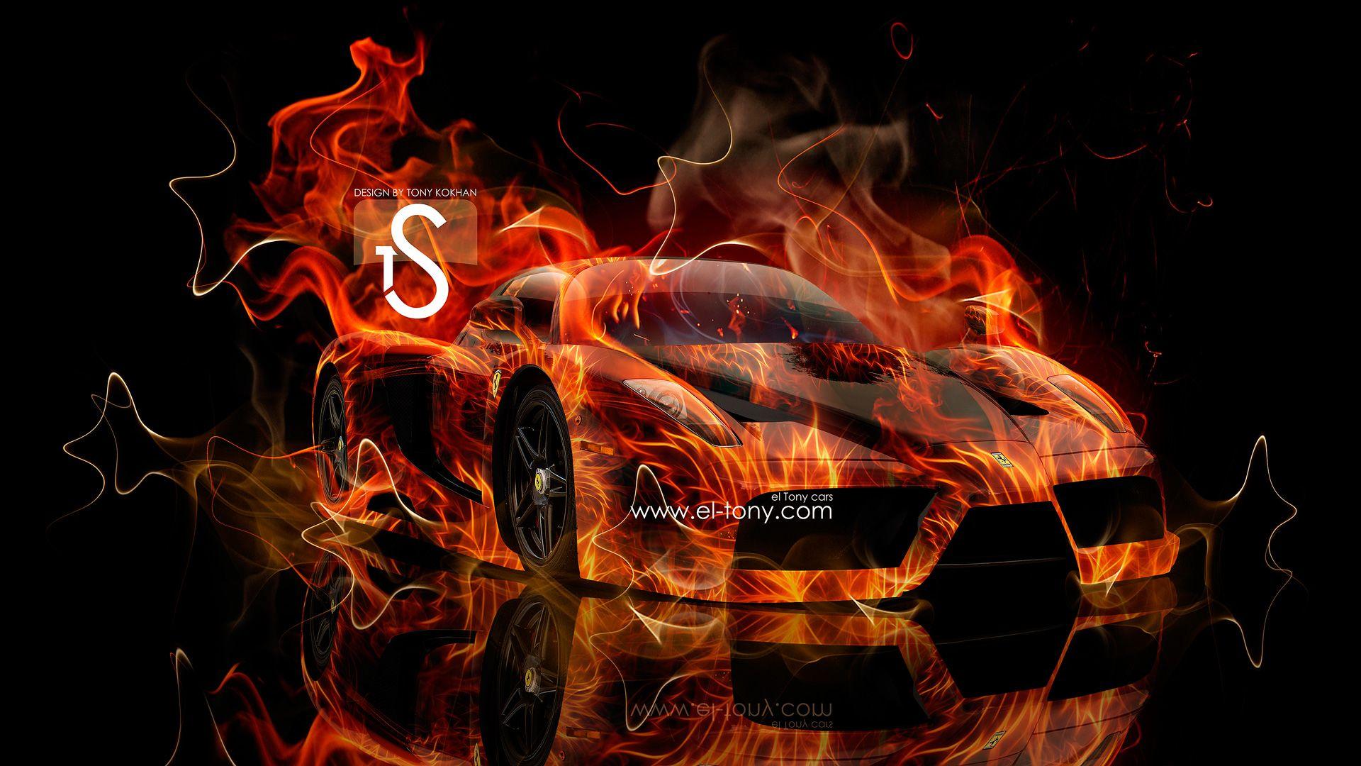 1920x1080 Ferrari Enzo Fire Abstract Car 2013