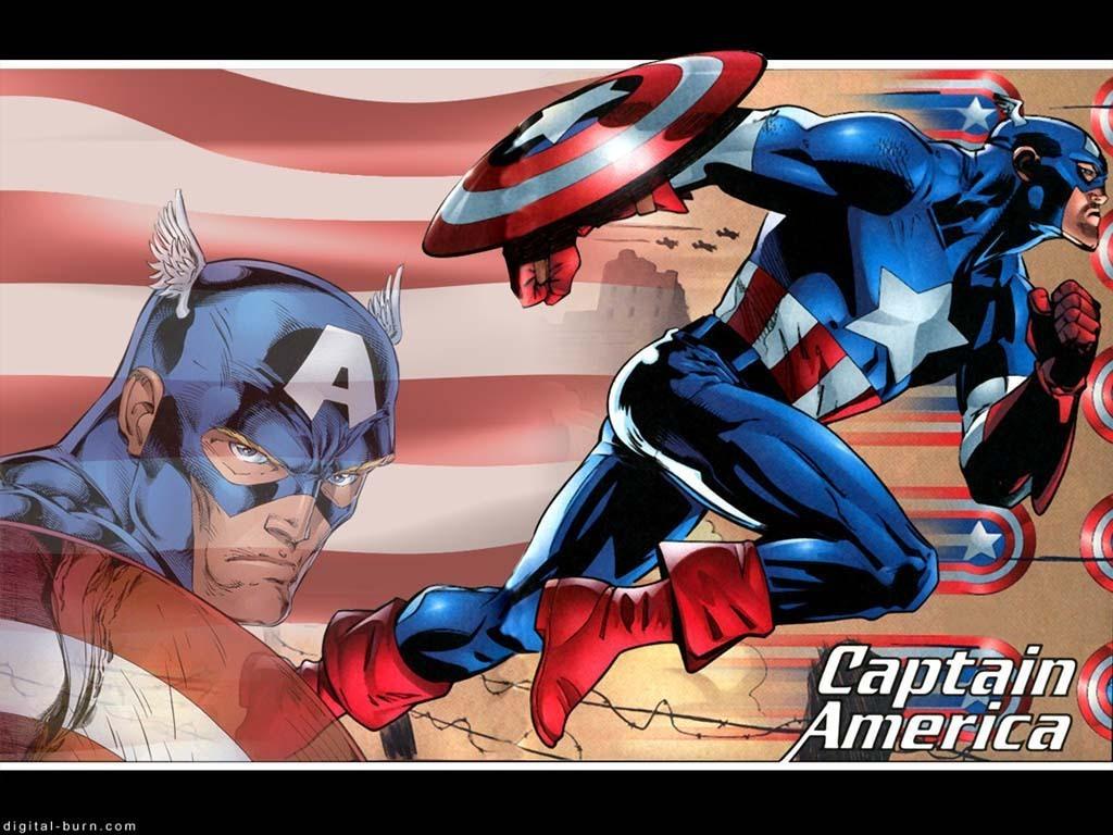 1024x768 Captain America Comic Wallpaper