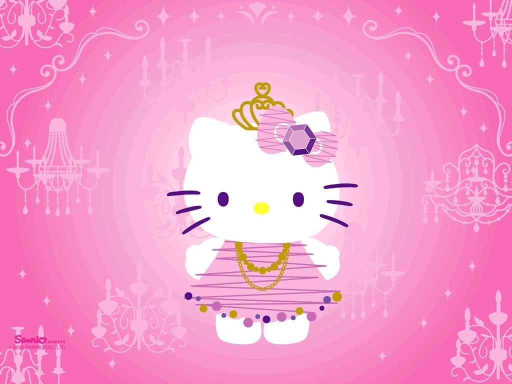 1024x768 Hello Kitty Princess Wallpaper Pink Kitty Fun stuff wallpaper
