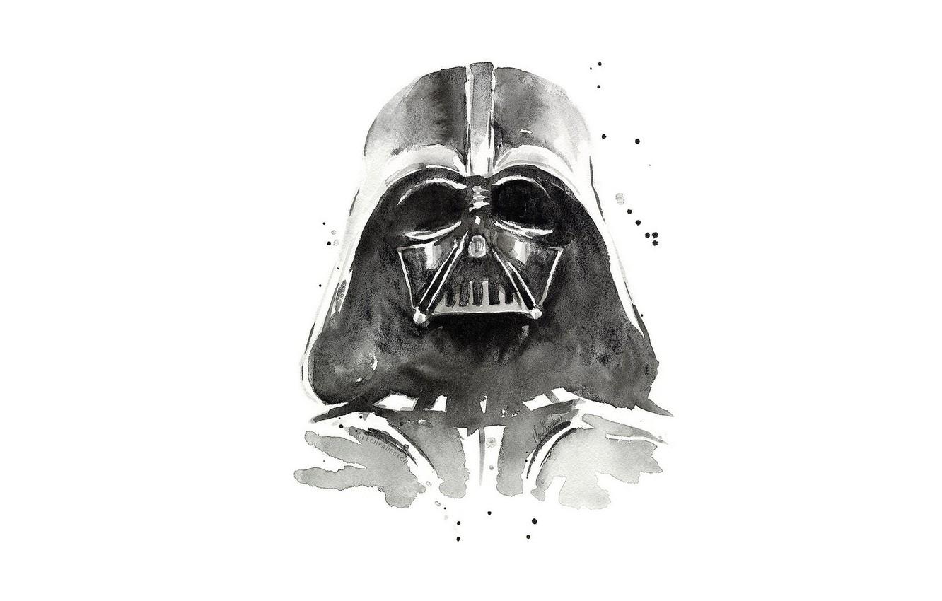 1332x850 Wallpaper helmet, star wars, Darth Vader image for desktop, section минимализм