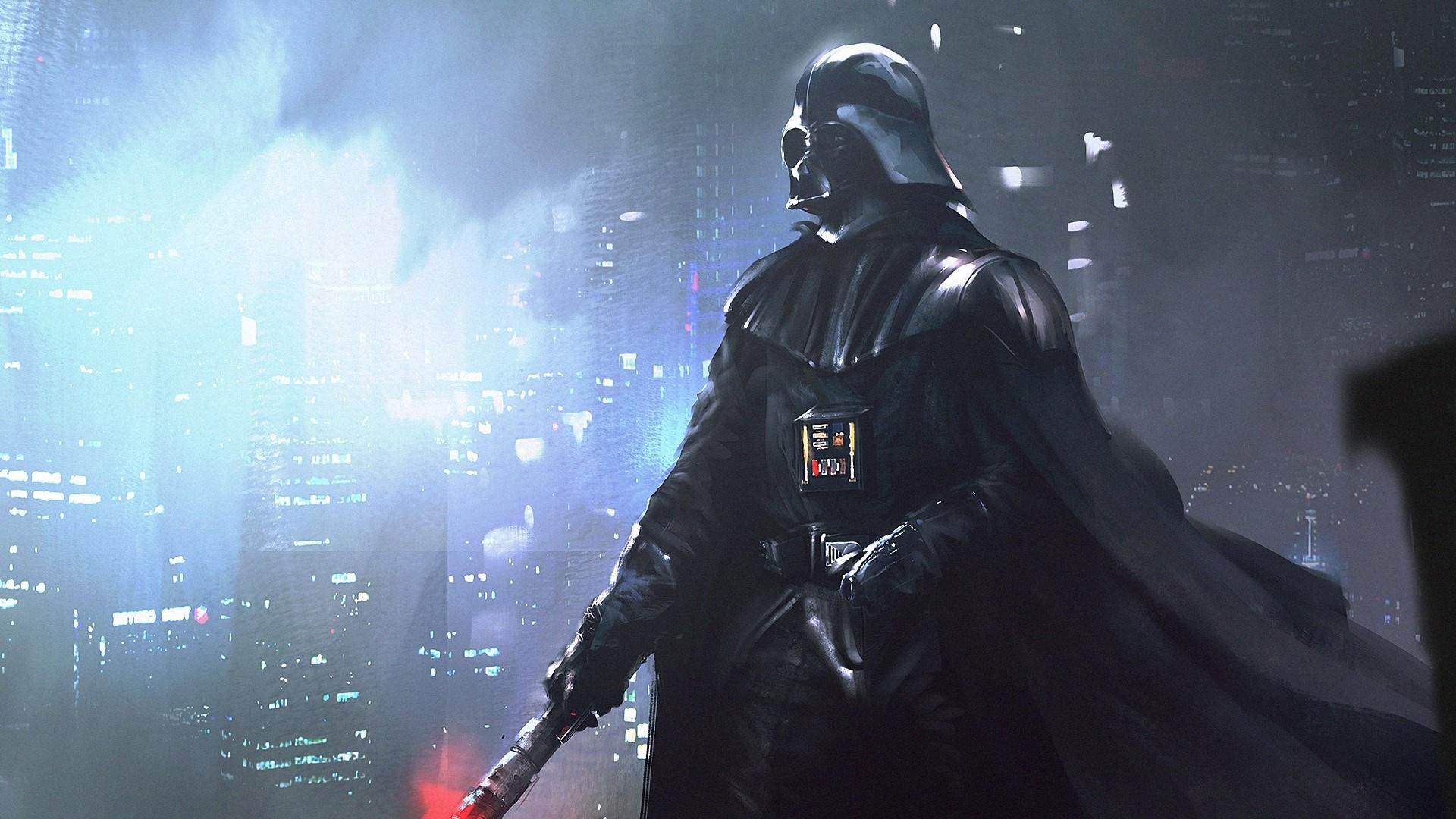 1920x1080 Star Wars, artwork, helmet, Sith, science fiction, lightsaber, Darth Vader, cape, villains, Anakin Skywalker, performance, darkness, screenshot, computer wallpaper. Mocah HD Wallpaper