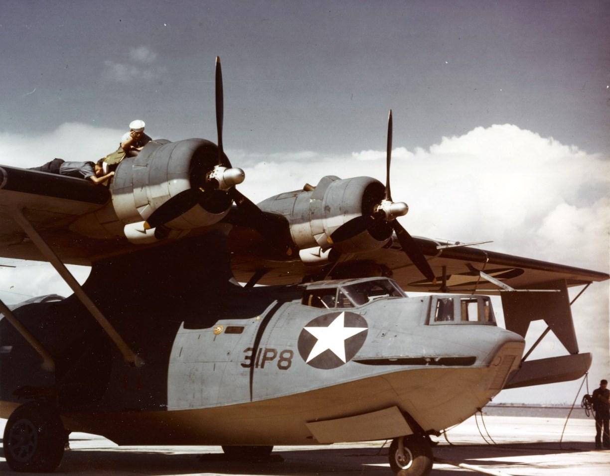 1224x956 Photo PBY 5A Catalina On The Ramp Probably At NAS Isla Grande, San Juan, Puerto Rico, Aug Or Sep 1942. World War II Database