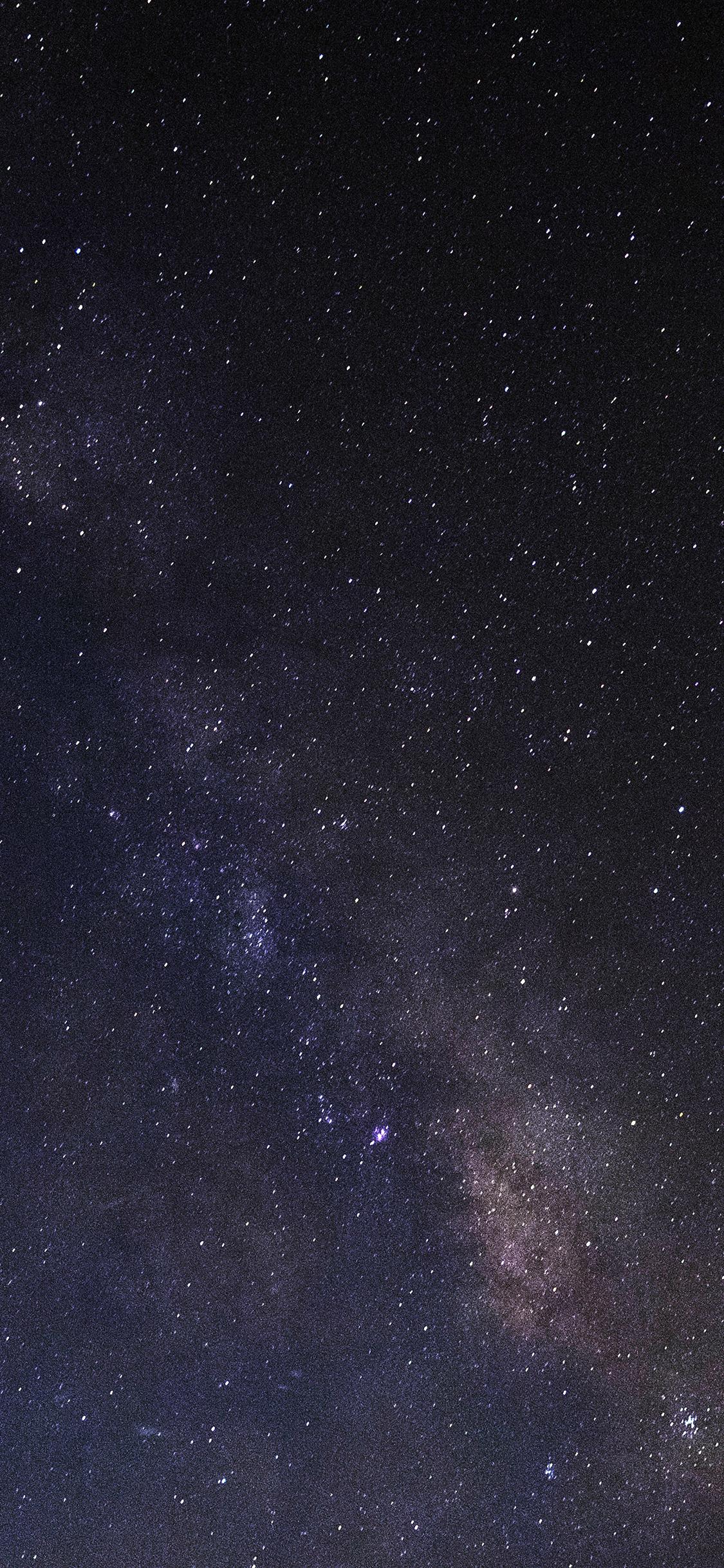 1125x2436 iPhone X wallpaper. sky night galaxy star milkyway space dark