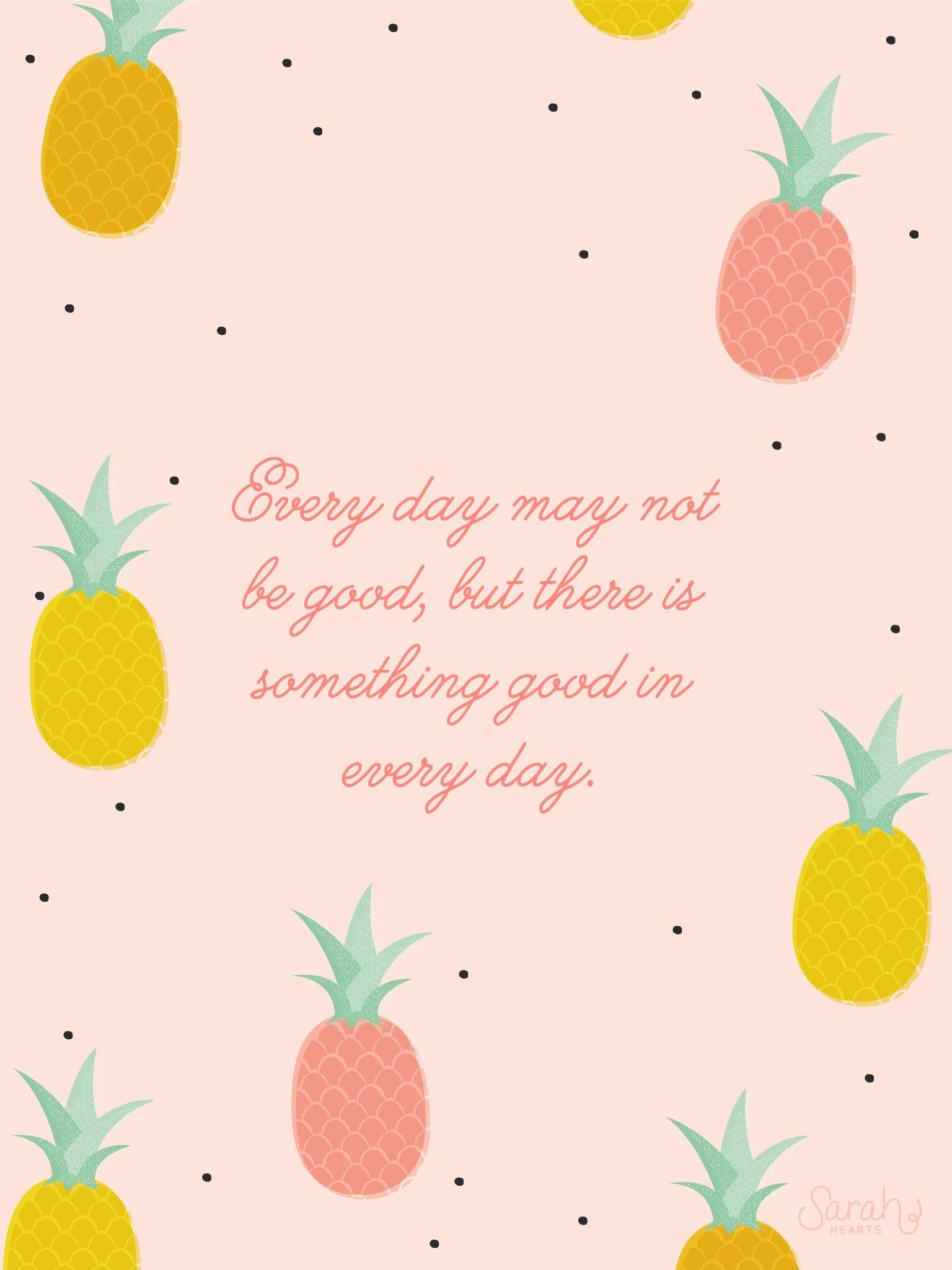 1536x2048 Pink Cute Pineapple iPhone Wallpaper