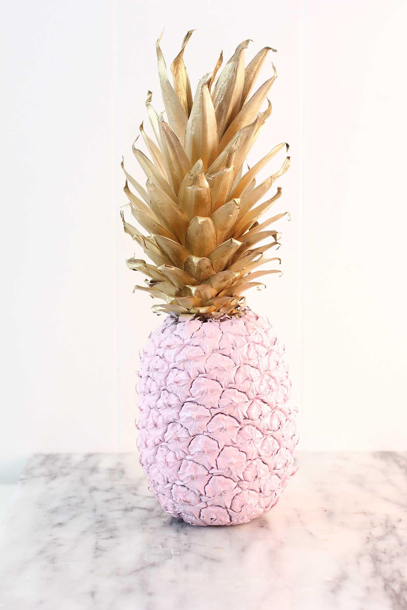1400x2100 DIY PINK & GOLD PAINTED PINEAPPLE TUTORIAL. Pineapple wallpaper, Pineapple, Pink and gold