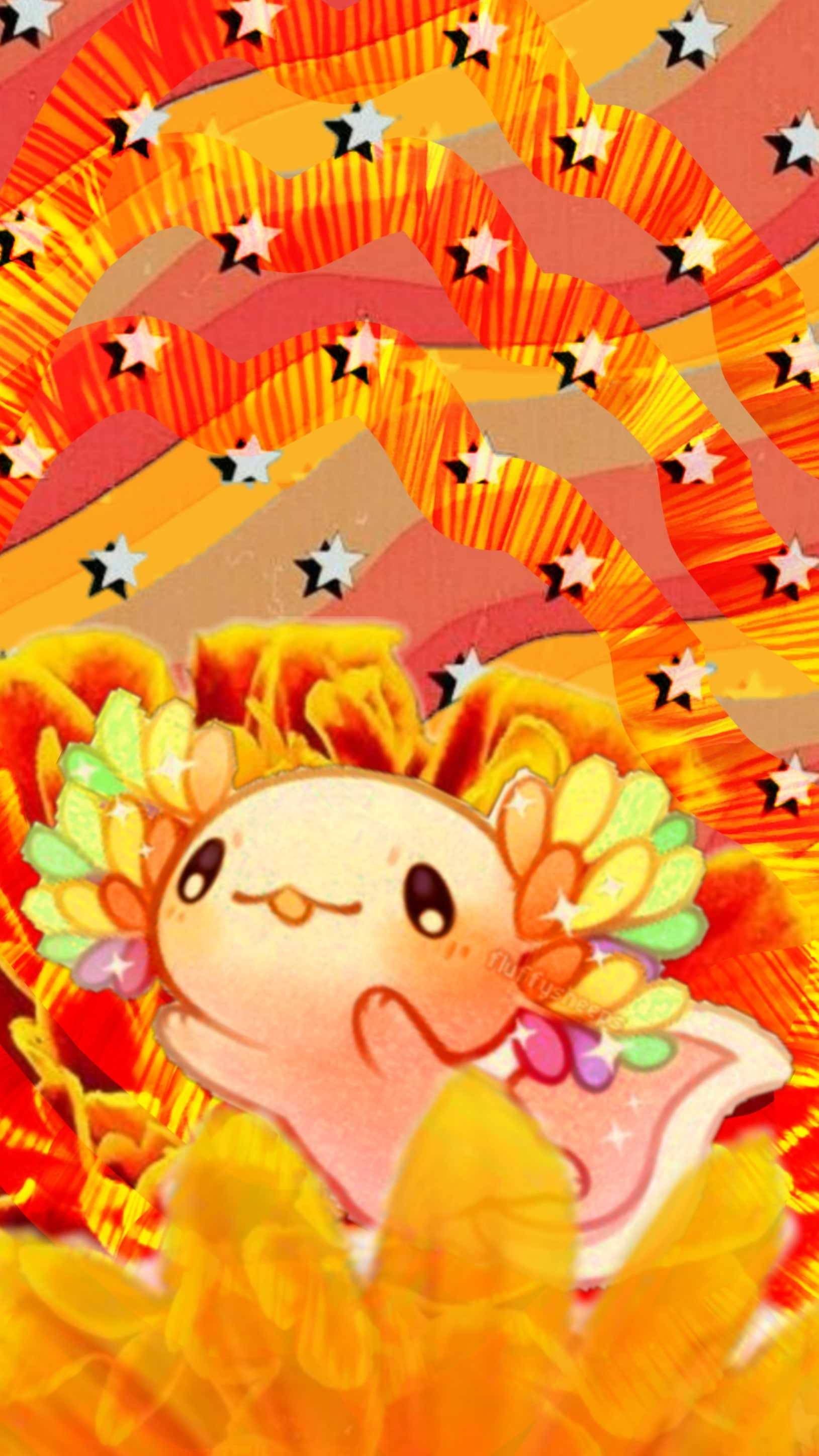 1629x2896 Axolotl Wallpaper