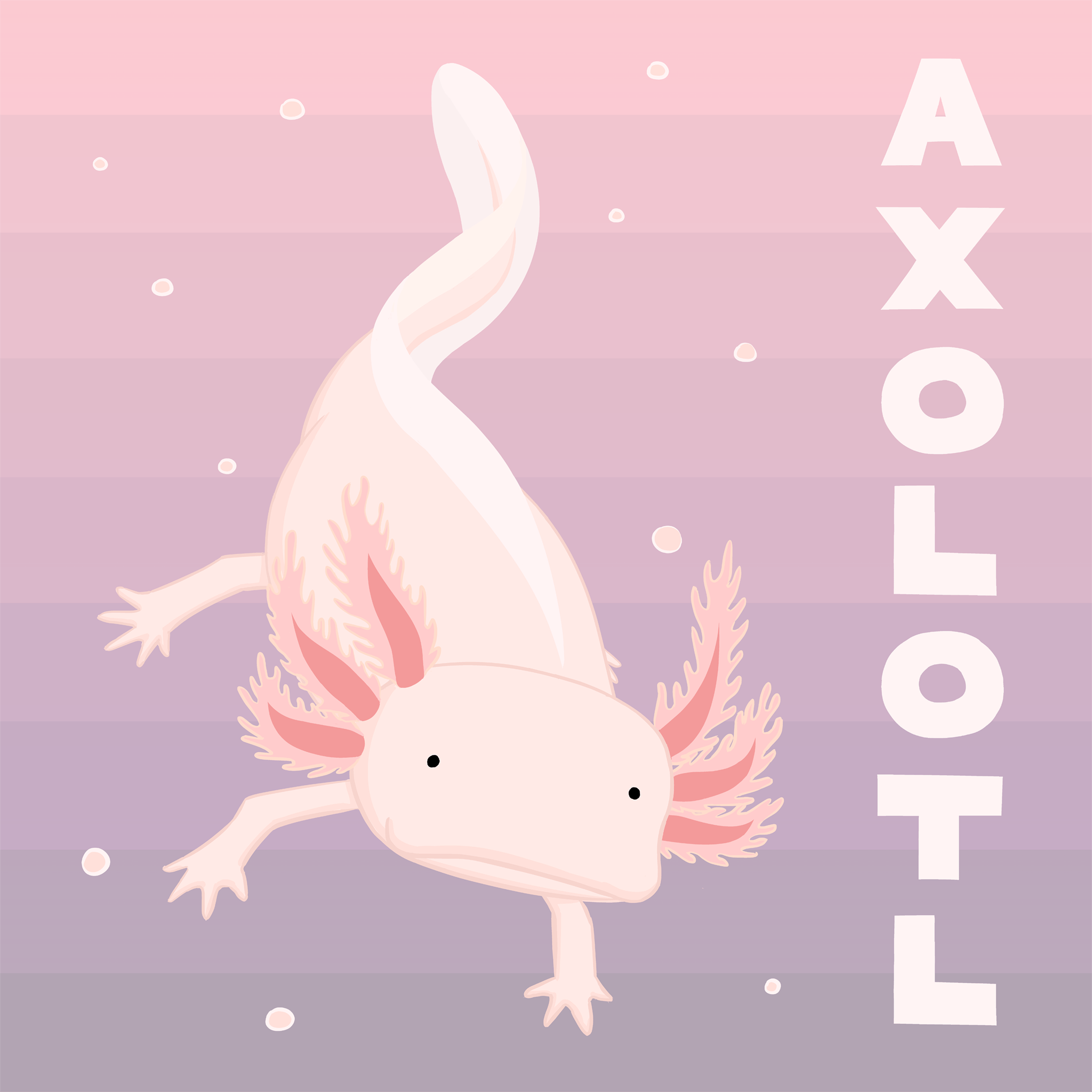 Cute Baby Axolotl Purple Green Sticker for Sale by Snowmanme  Redbubble
