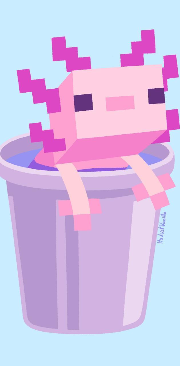 630x1280 Cute Axolotl wallpaper
