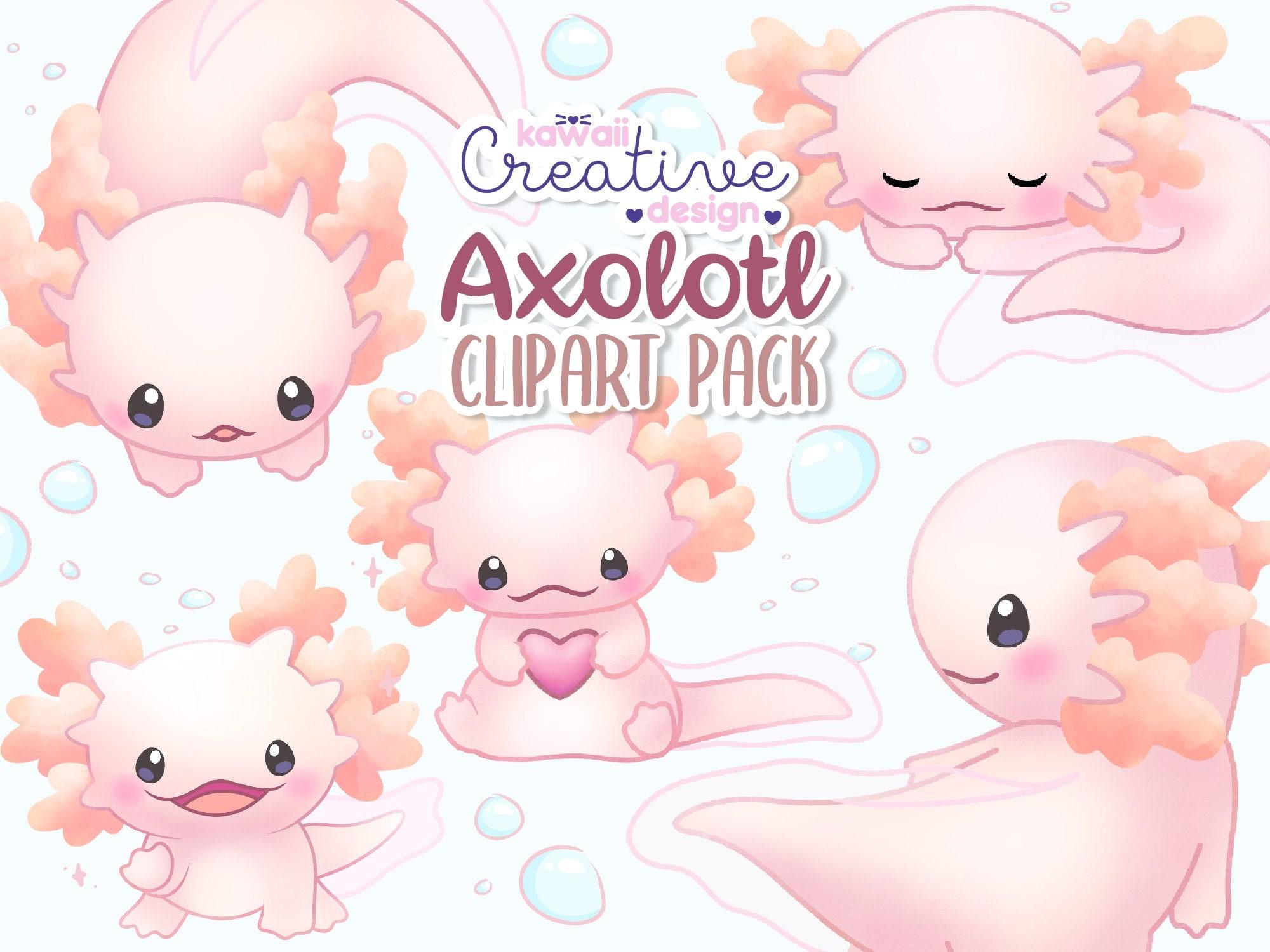 Cute Axolotl Mobile Wallpaper  Mobile Background  Ios and  Etsy