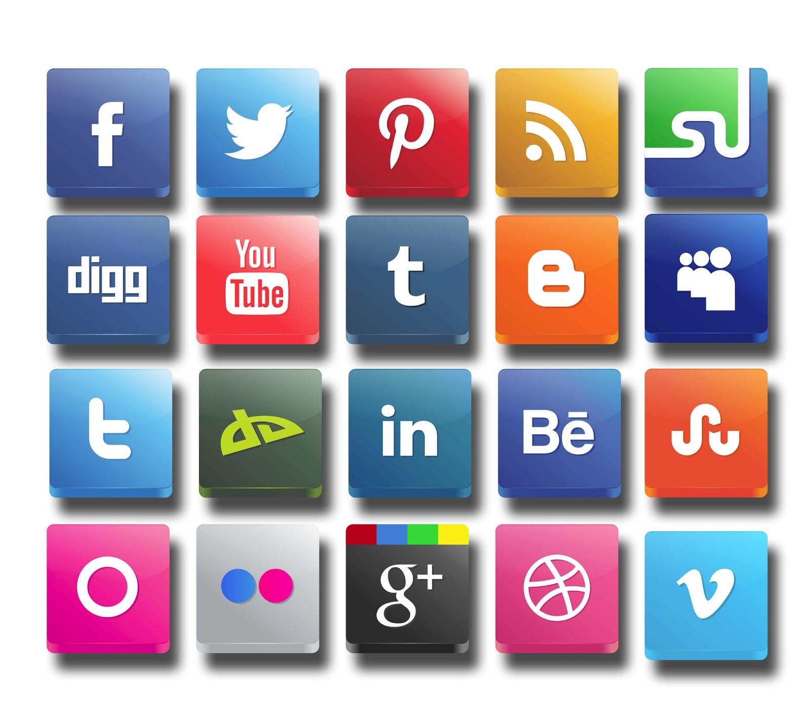 1600x1426 Free download 3D Vector Social Media Icon must be used on a website design for their [1600x1426] for your Desktop, Mobile & Tablet. Explore Social Wallpaper Site