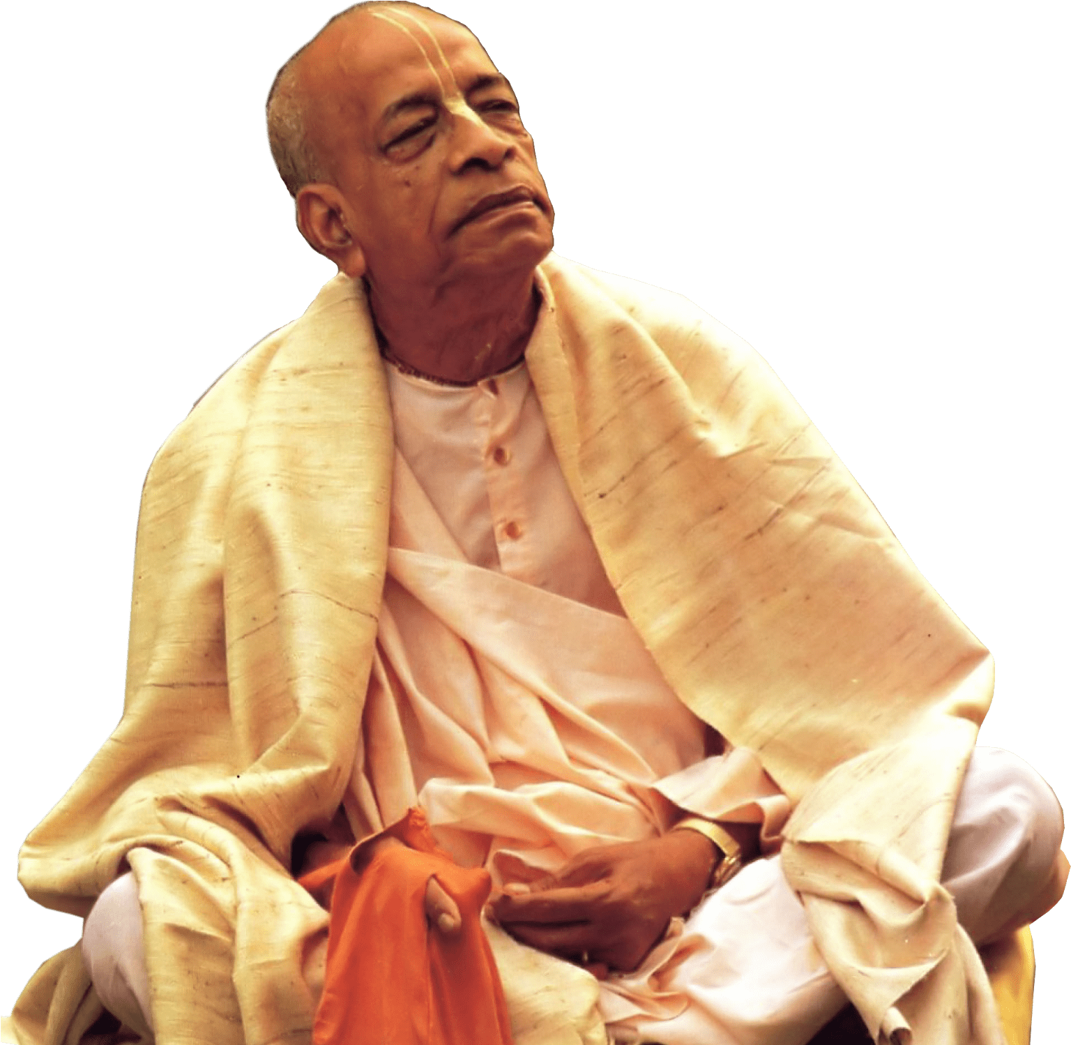 1536x1498 Download Srila Prabhupada Prabhupada Sitting PNG Image with No Background