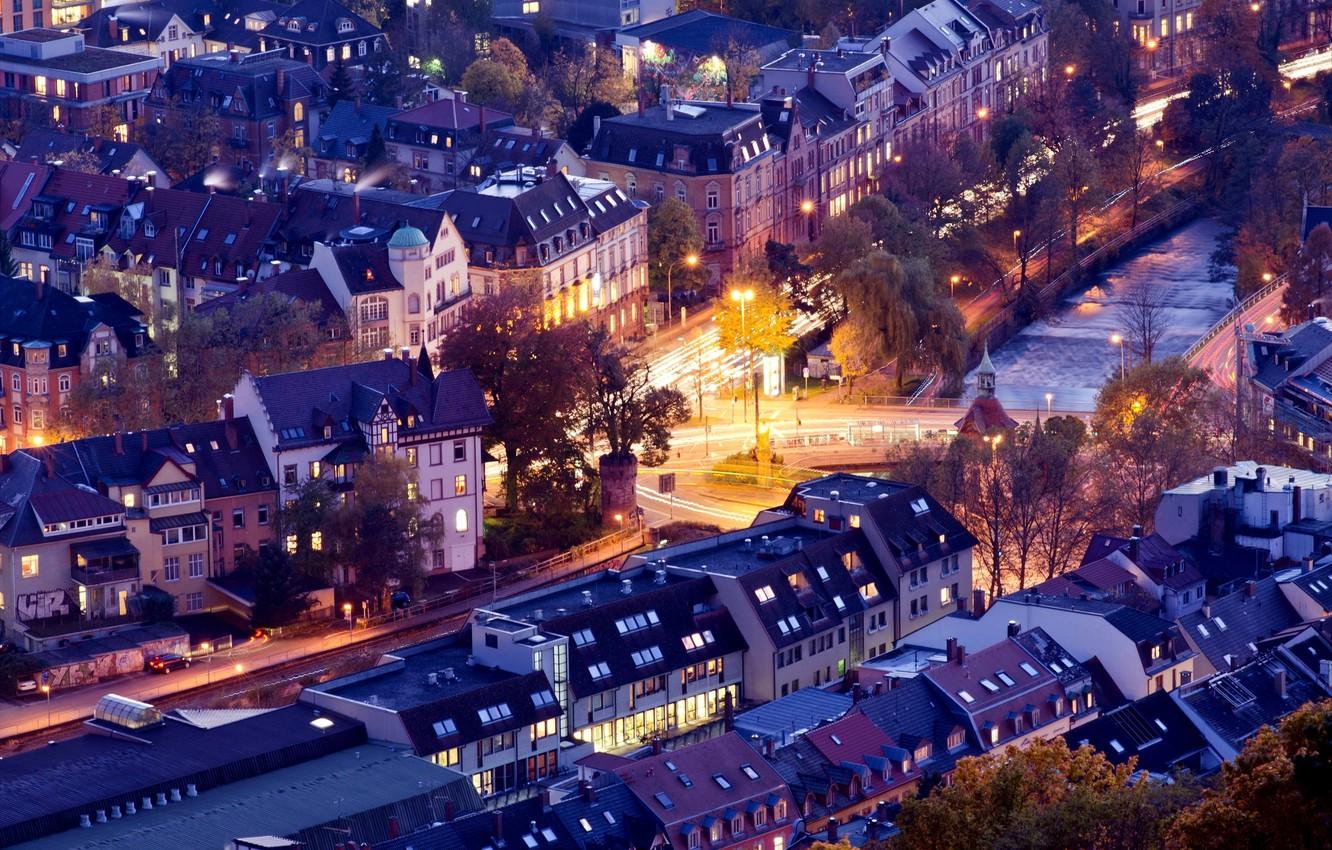 1332x850 Wallpaper Road, The City, Building, Home, The Evening, Excerpt, Germany, Germany, Germany, Baden Württemberg, Freiburg Im Breisgau, Freiburg Image For Desktop, Section город
