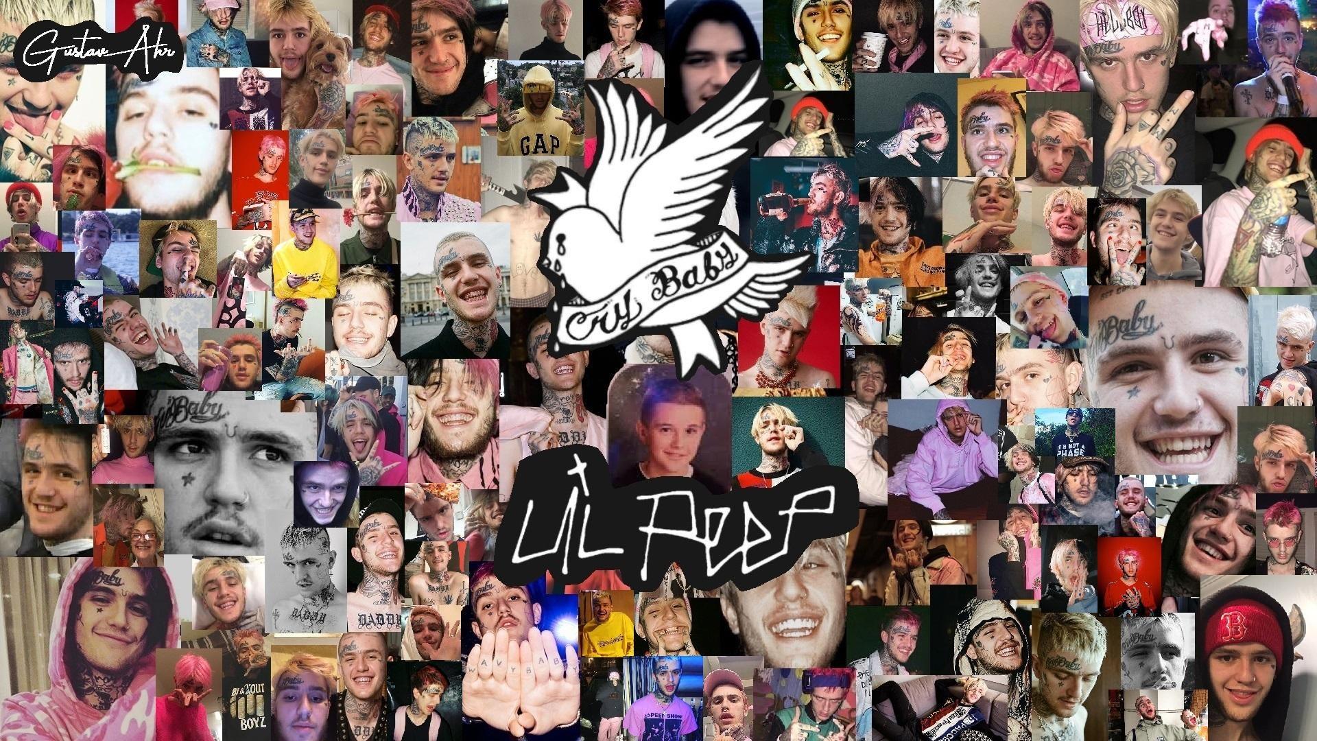 1920x1080 I made the ultimate Lil Peep desktop background (1920x1080) With all of Peeps best photo!: LilPeep