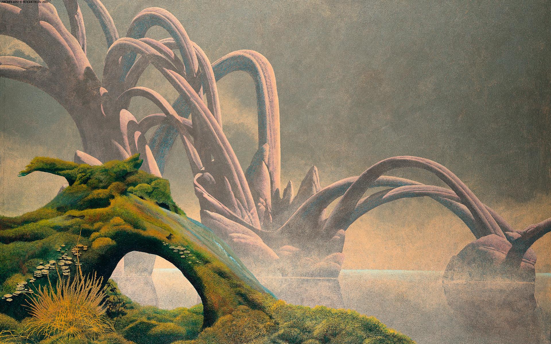 1920x1200 paintings, Roger Dean Wallpaper /