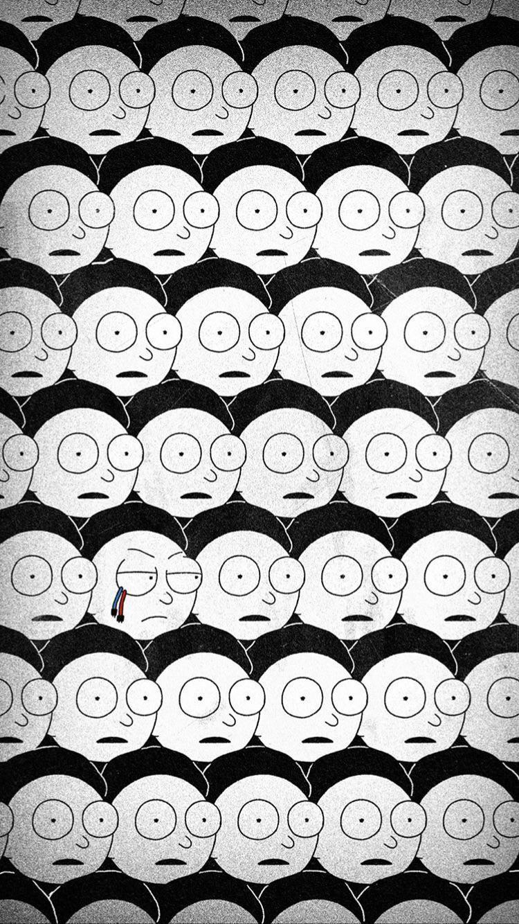 750x1334 I Just Thought I Would Share A Cool Wallpaper That I Found!. R Rickandmorty. Rick And Morty