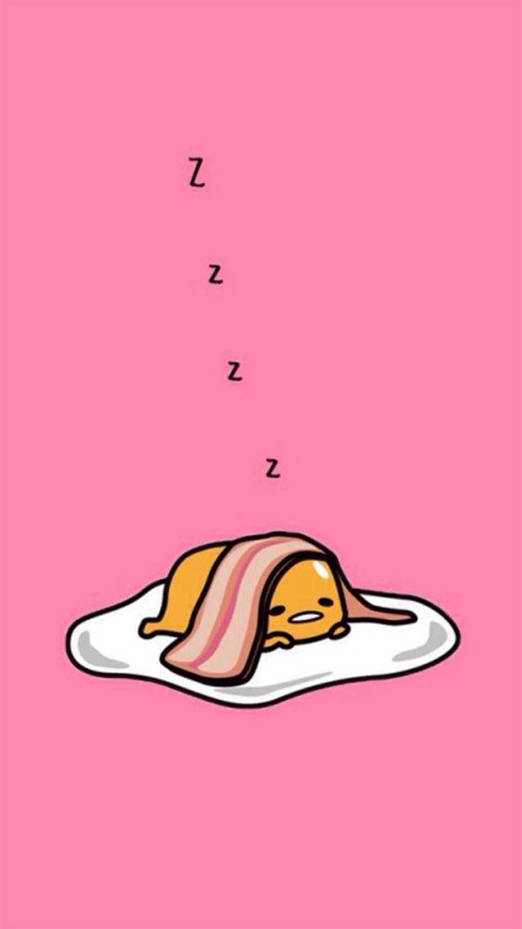 750x1334 Bacon And Eggs Sleeping iPhone 8 Wallpaper Free Download
