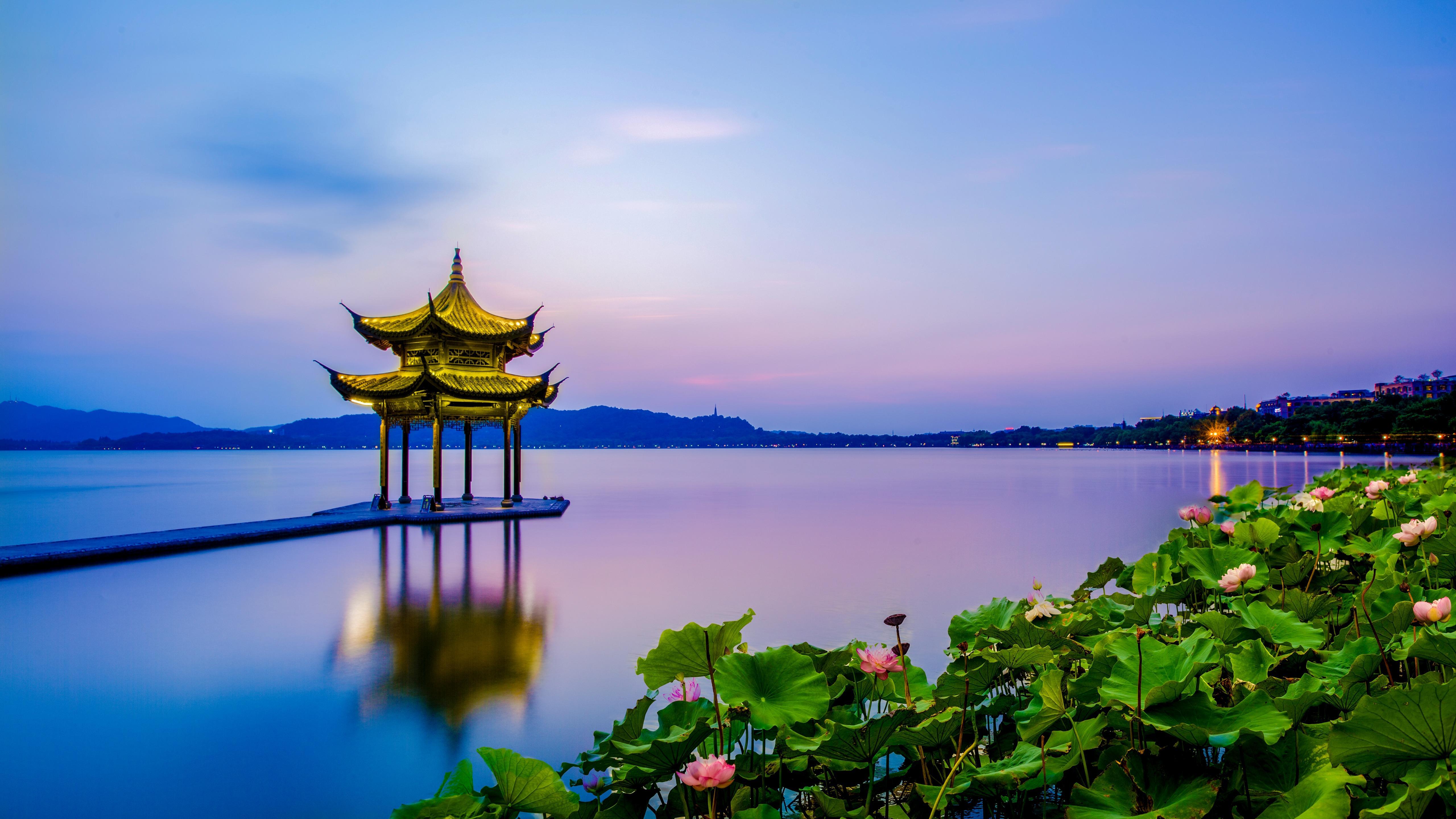 5120x2880 Lotus And Pavilion Wallpaper. Wallpaper Studio 10