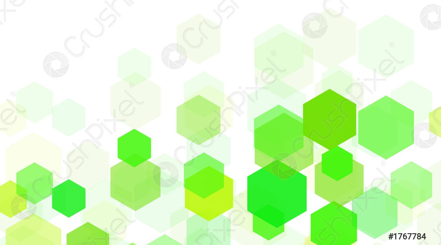 1500x833 Abstract vector background Concept shape hexagon green Vector Illustration For