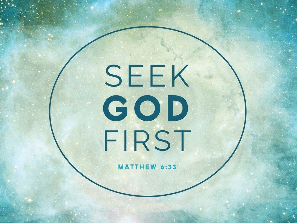1024x768 Matthew 6:33 Seek God First Bible Verse Canvas Wall Art