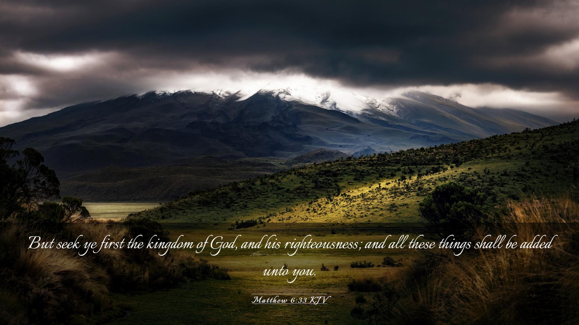 1920x1080 Matthew 6:33 KJV Desktop Wallpaper seek ye first the kingdom of God