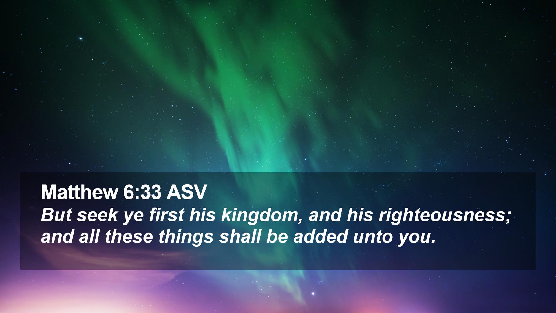 1920x1080 Matthew 6:33 ASV Desktop Wallpaper seek ye first his kingdom