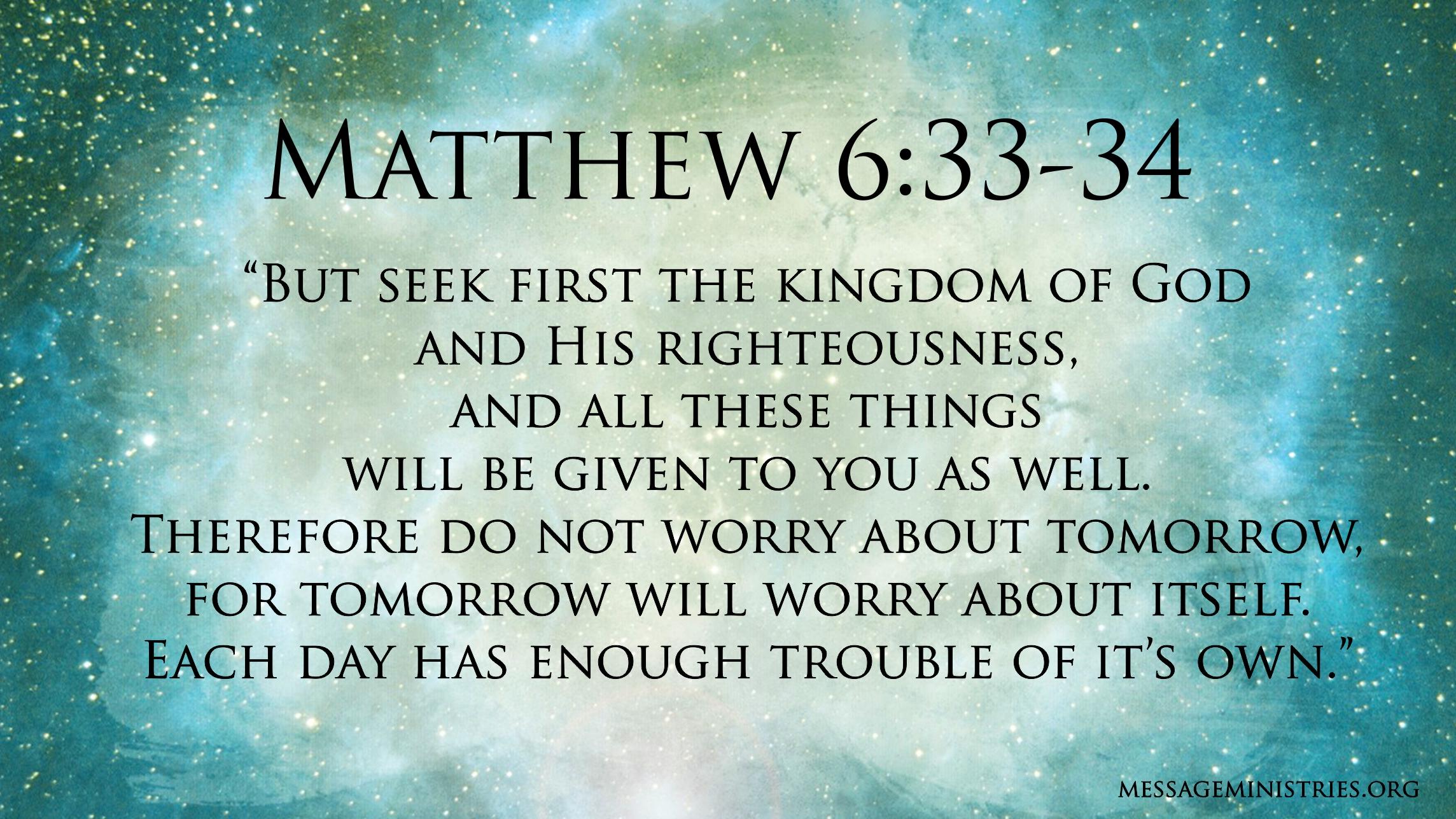 2288x1287 Matthew 6:33 34. Living With Meniere's Disease Blog