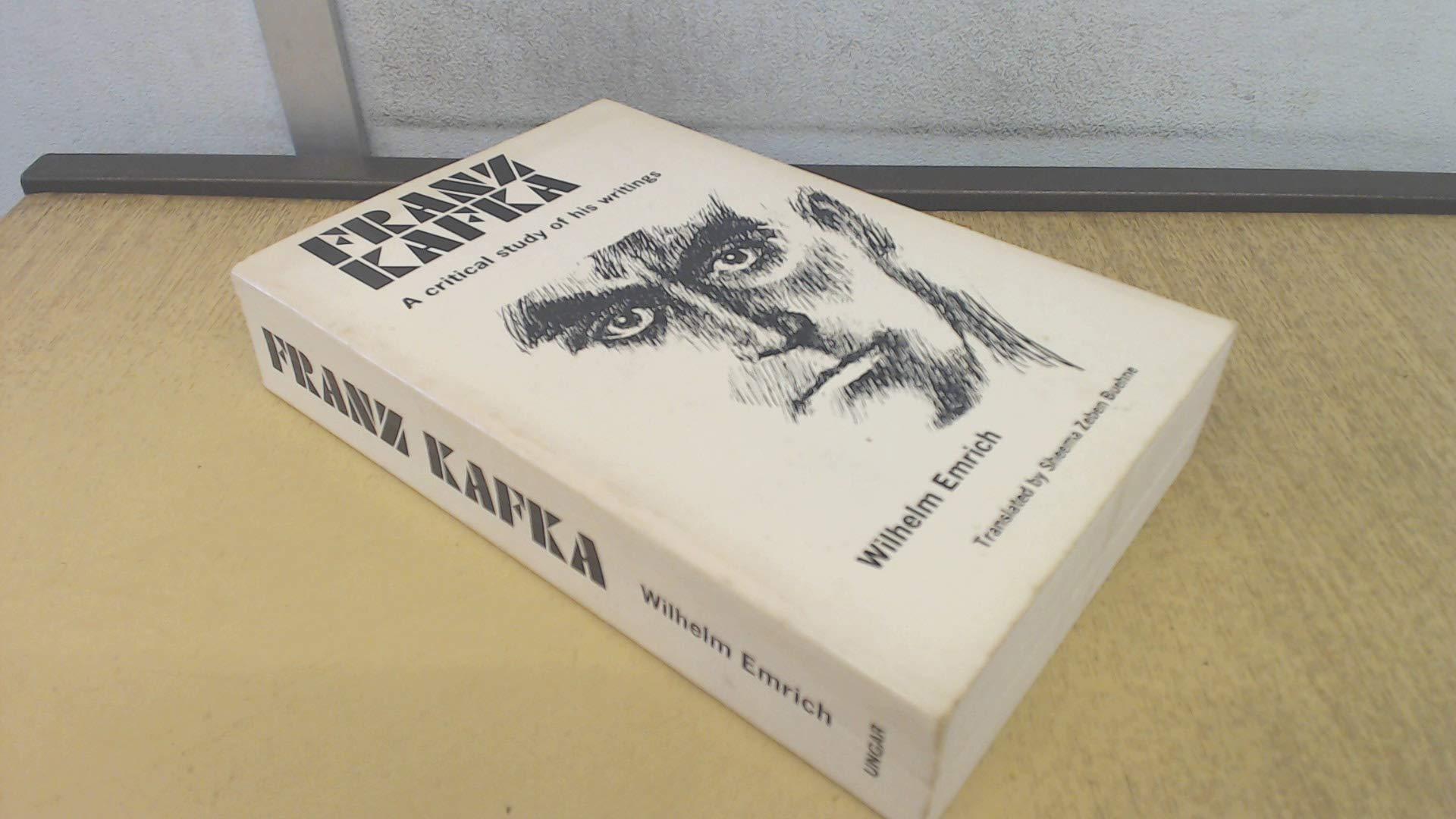 1920x1080 Franz Kafka: A Critical Study of His Writings: Emrich, Wilhelm: 9780804461368: Books