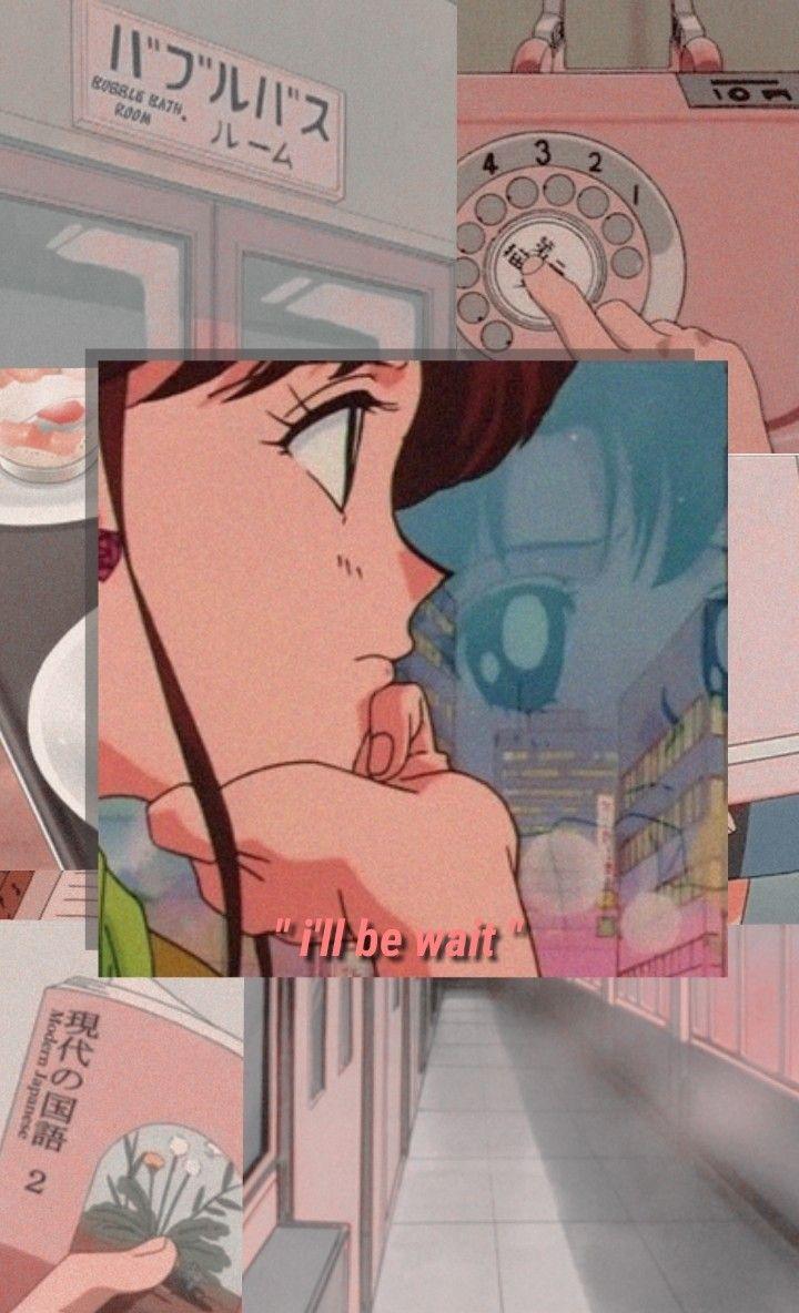 720x1184 Aesthetic Retro Anime Wallpaper