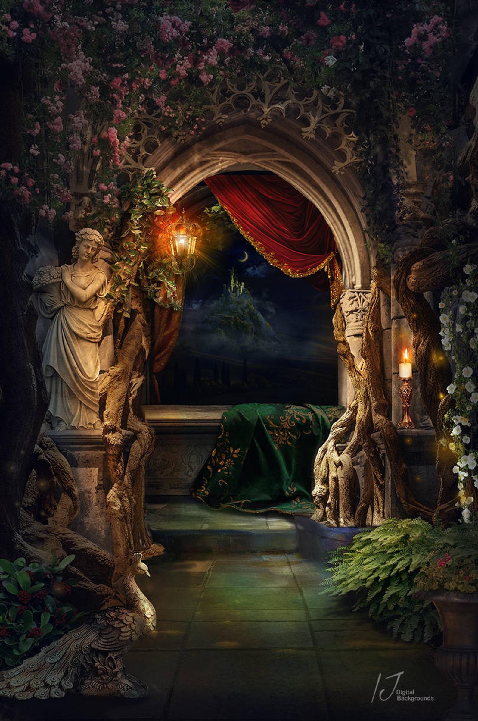 1588x2393 Great The Princess Balcony Fairytale Background. Etsy Episode Interactive Background