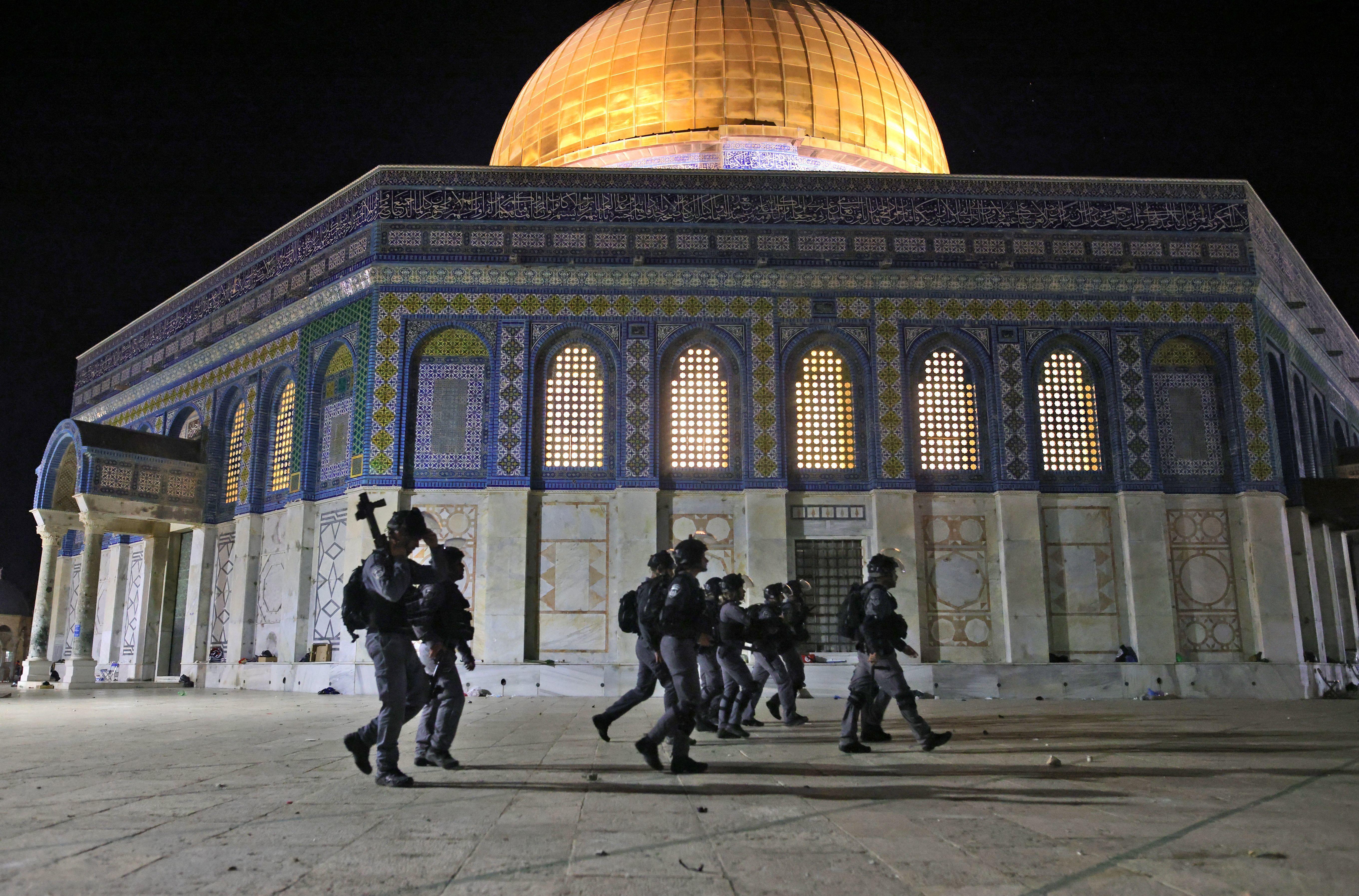 5442x3590 At Al Aqsa Mosque, Israeli Palestinian Clashes Escalate