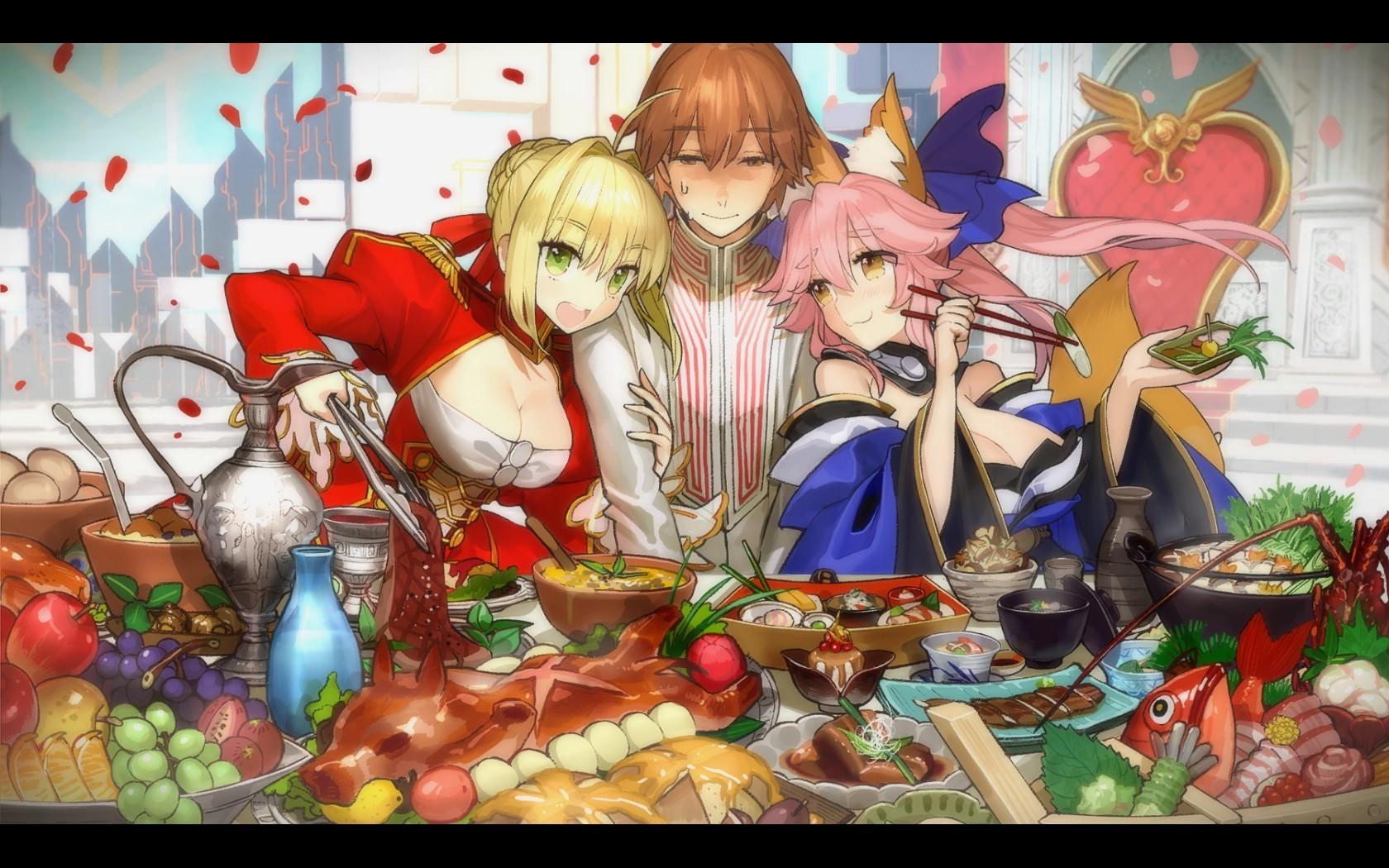 1680x1050 Wallpaper Fate Extra, Fate Series, Nero Claudius, Tamamo