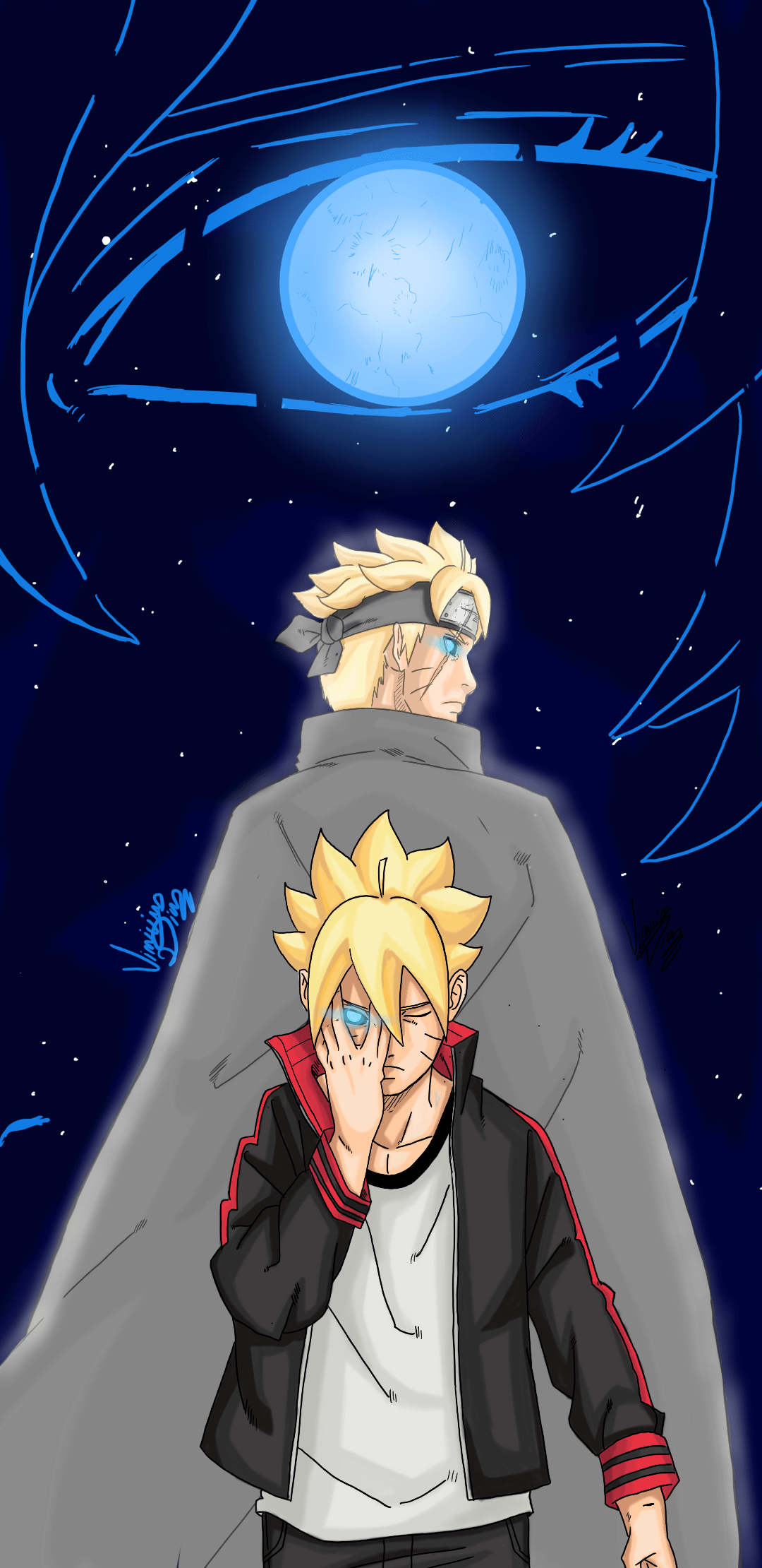 Boruto Uzmaki karma seal jogan  Boruto, Naruto uzumaki art