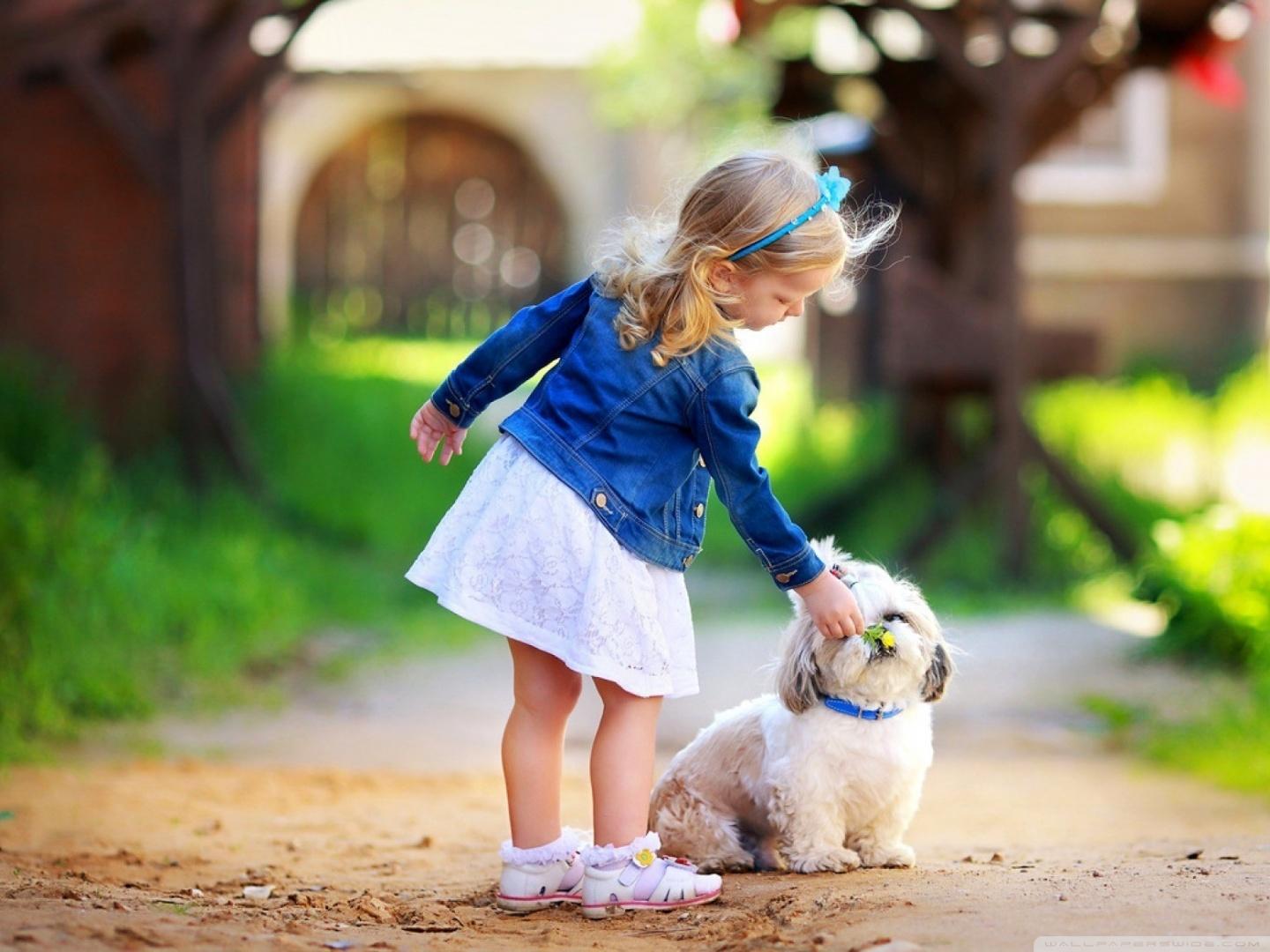 1440x1080 Girl and Dog Ultra HD Desktop Background Wallpaper for 4K UHD TV : Widescreen & UltraWide Desktop & Laptop : Tablet