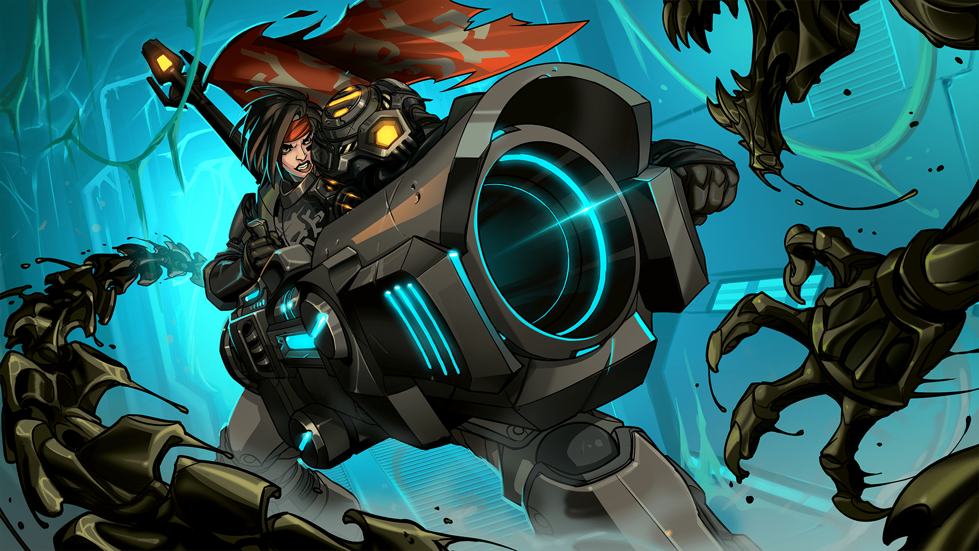 1920x1080 Paladins Xenobuster HD Wallpaper