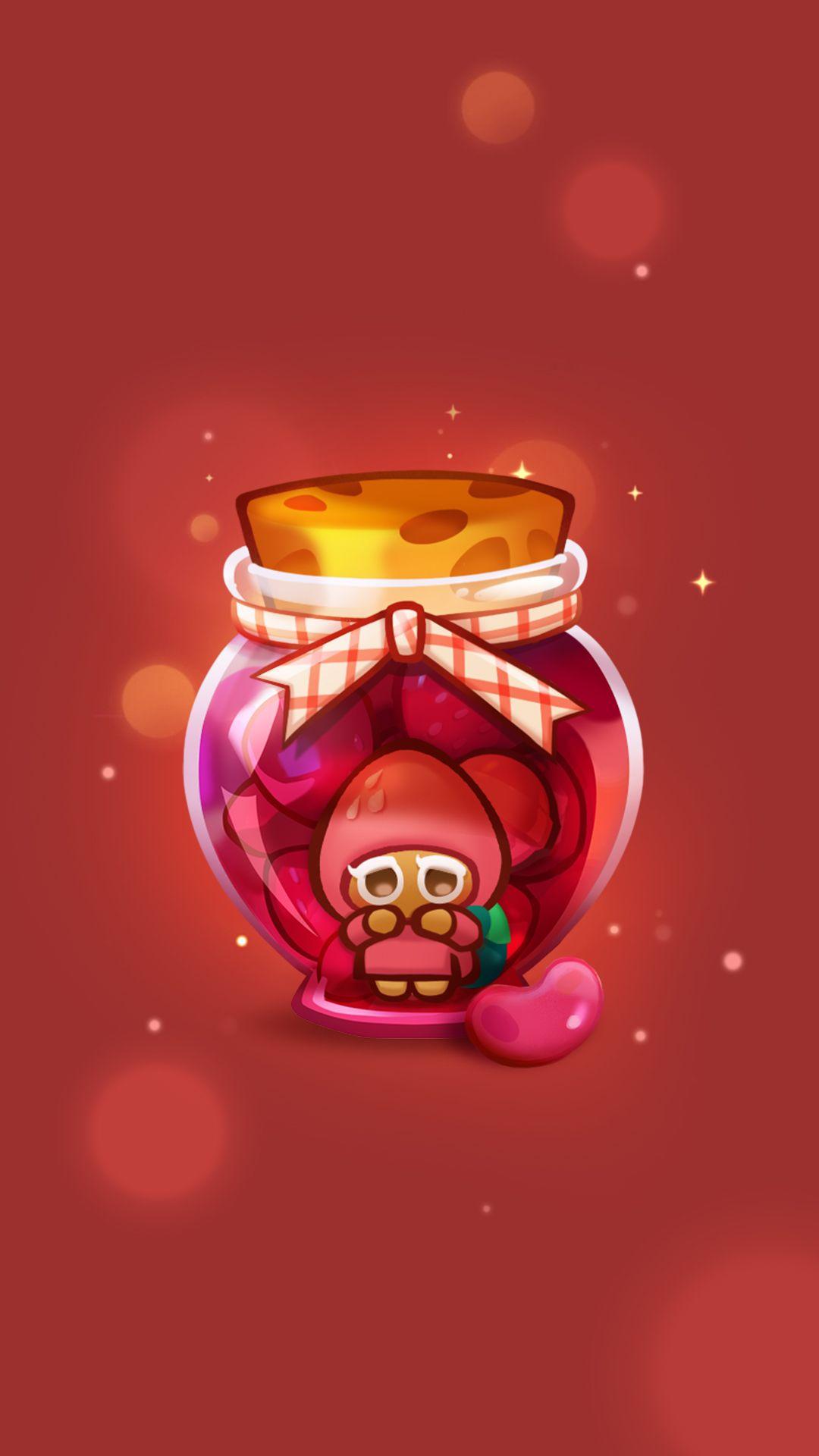1080x1920 Cookie Run Strawberry Cookie Wallpaper