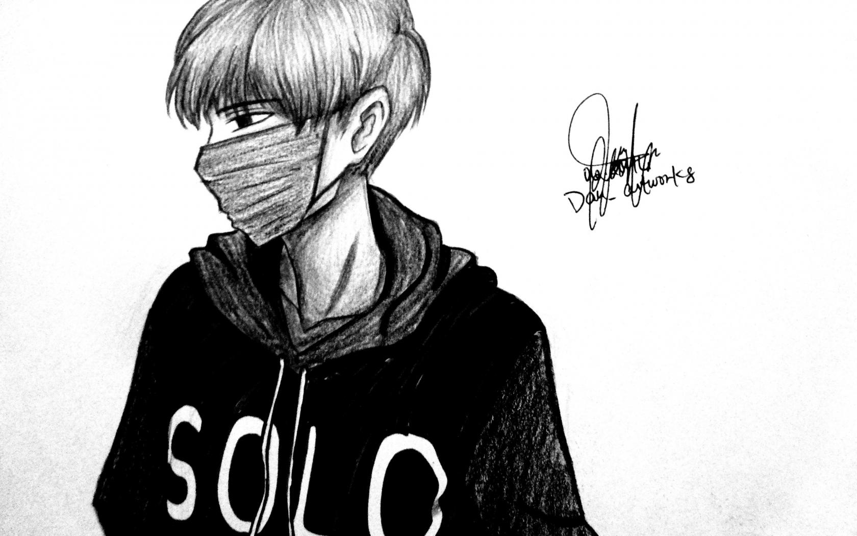 1680x1050 Black Hoodie Wallpaper
