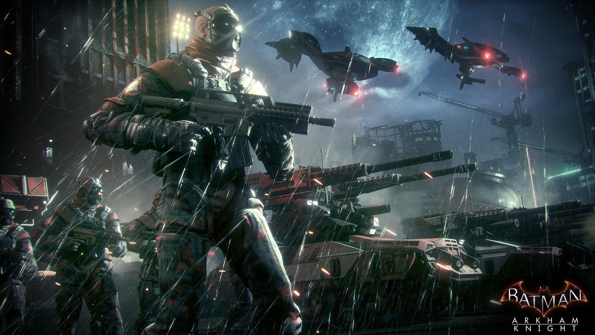 1920x1080 Batman Arkham Knight Soldiers Desktop Wallpaper