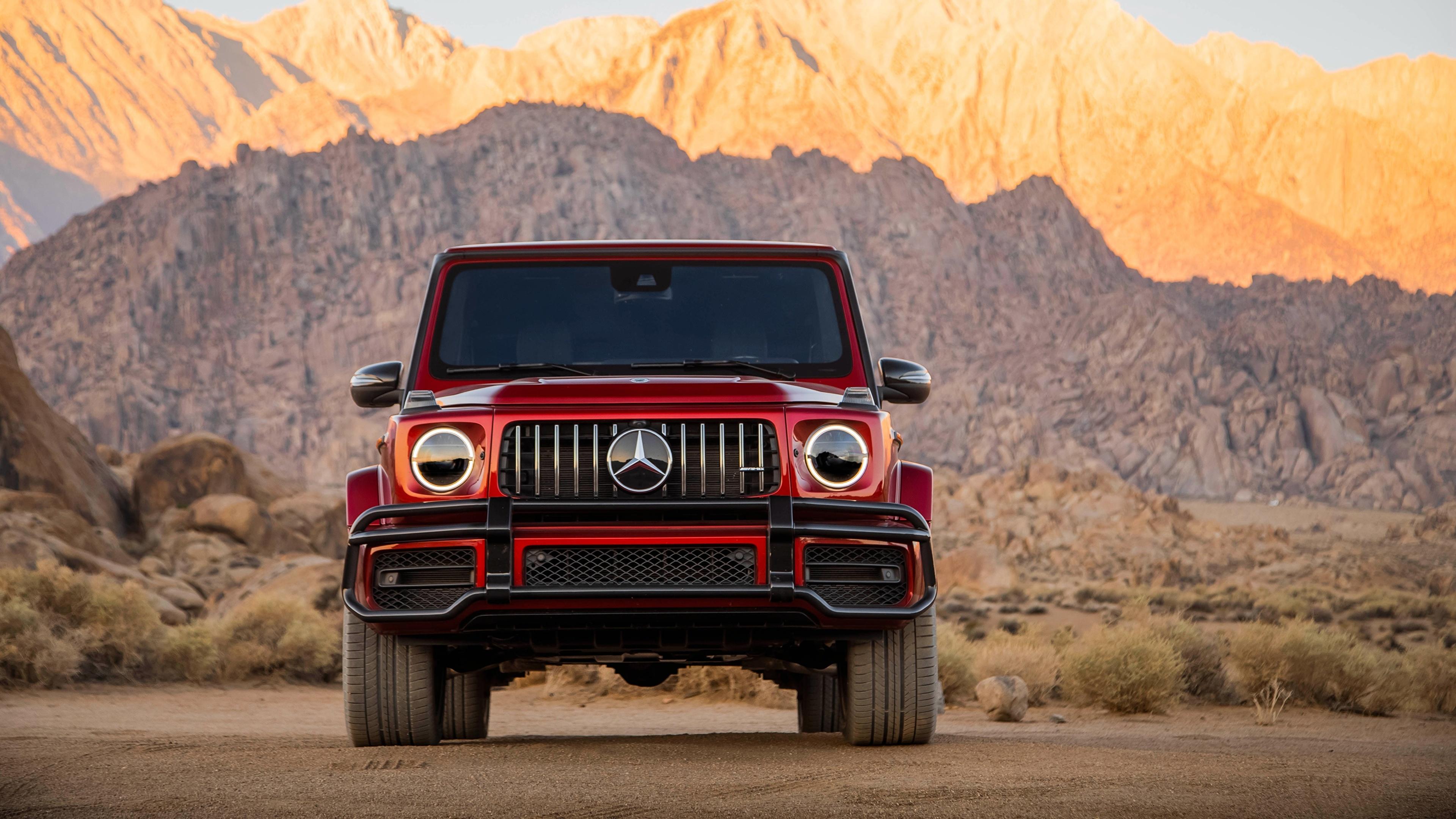 3840x2160 Wallpaper Mercedes Benz G Wagen 2018 G Class G63 AMG Red 3840x2160