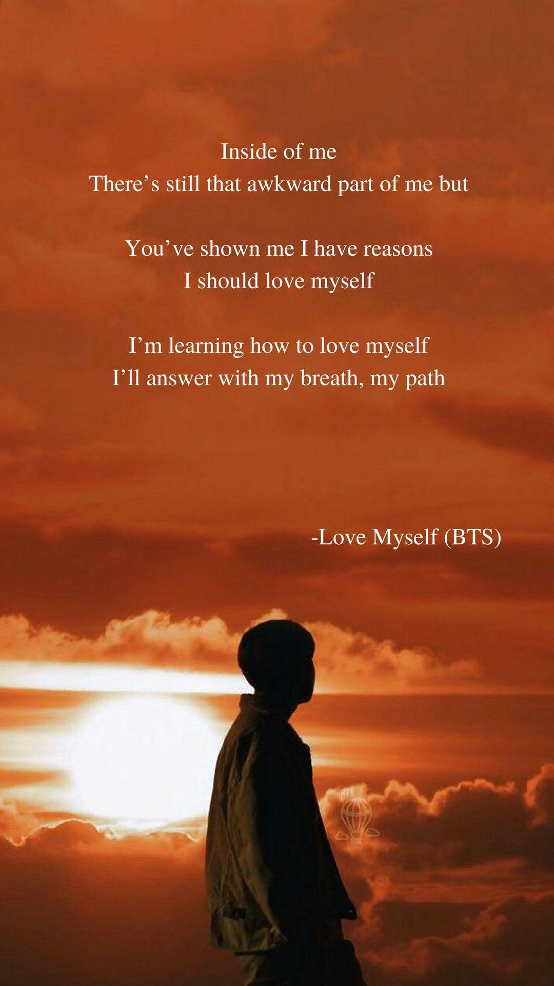 1080x1920 Wallpaper Inspirational Bts Quotes Love Yourself