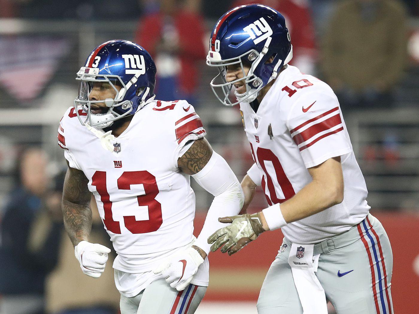 1400x1050 Eli Manning wishes Odell Beckham Jr. the best Blue View