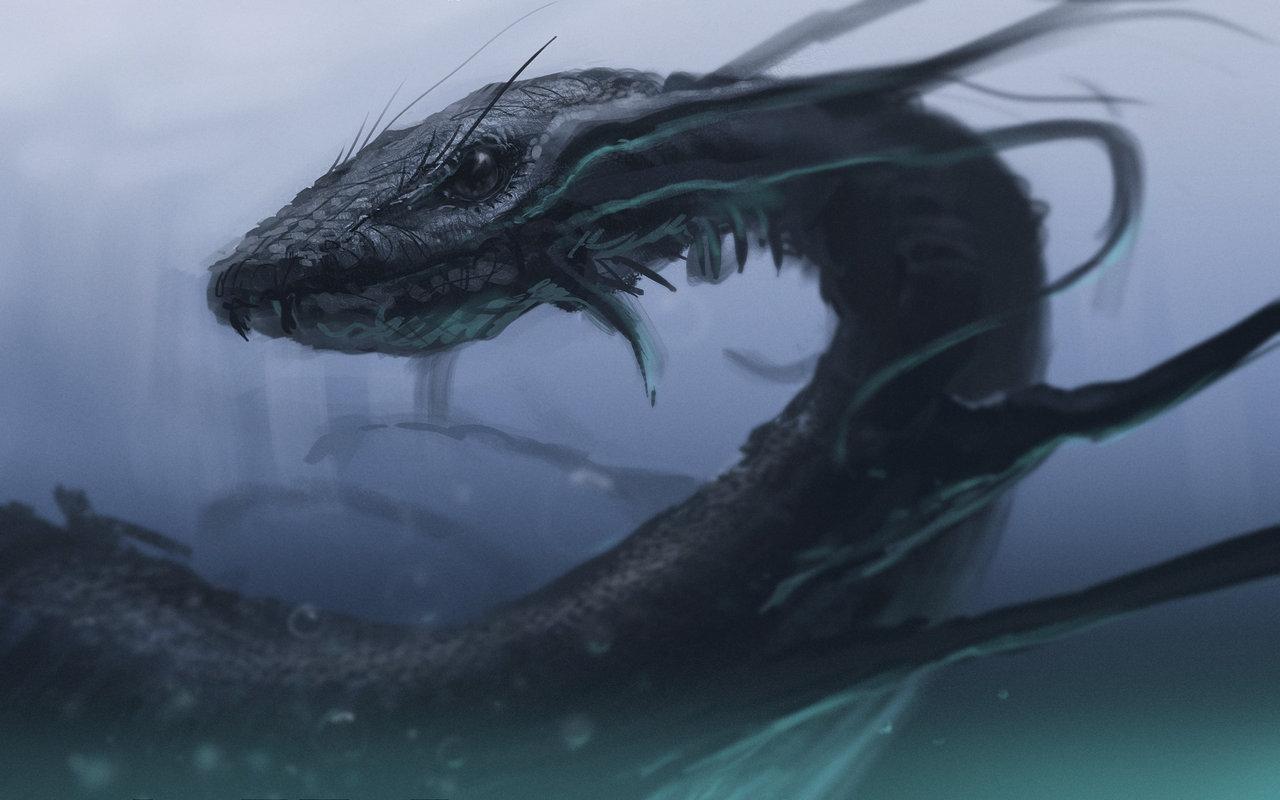 1280x800 Sea Monster Wallpaper Image New