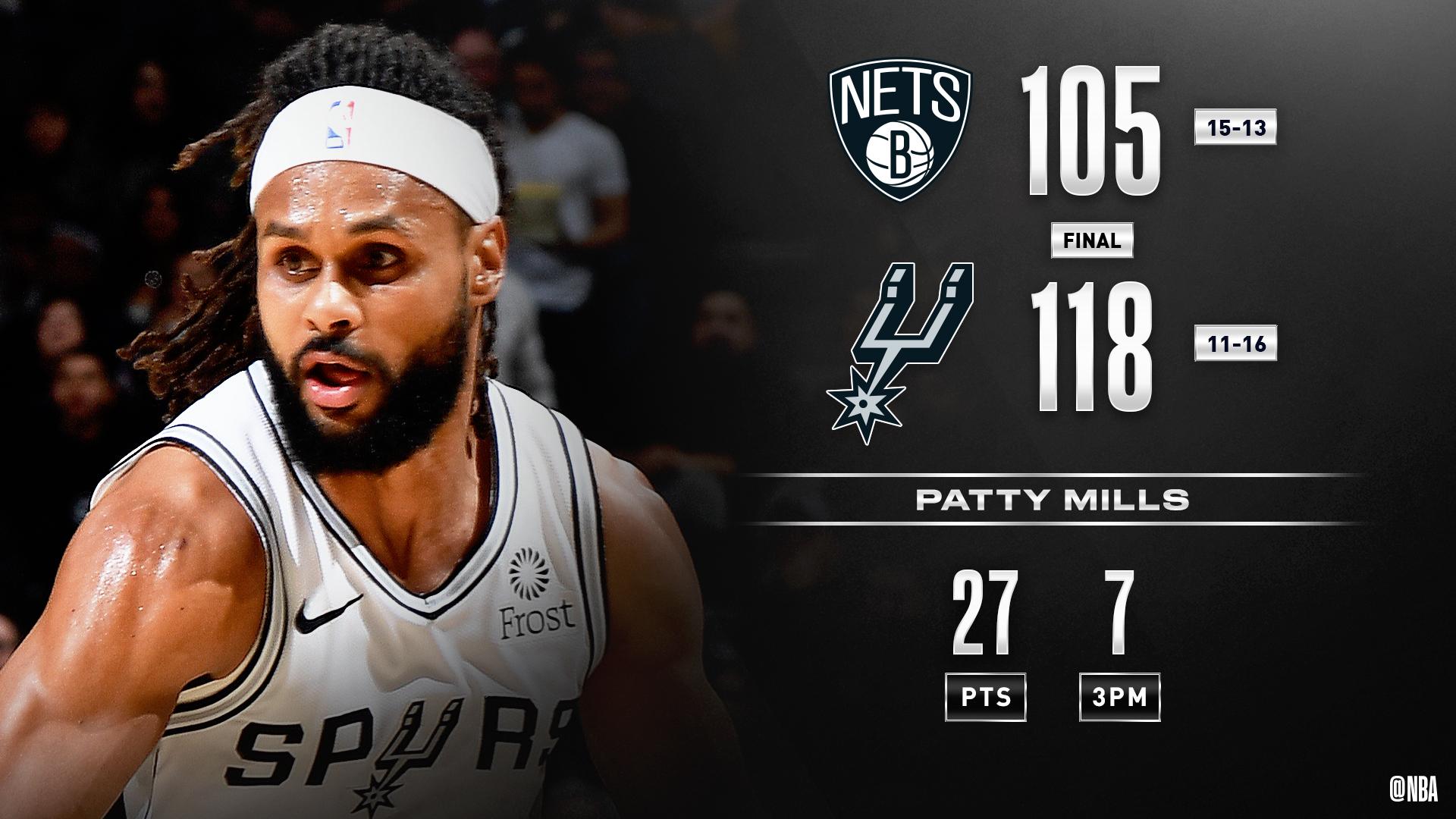 1920x1080 NBA På Twitter: Patty Mills (27 PTS, 7 3PM) And The Win At Home! #GoSpursGo LaMarcus Aldridge: 20 PTS, 10 REB, 4 BLK Spencer Dinwiddie: 41 PTS (career High) Jarrett Allen: 19