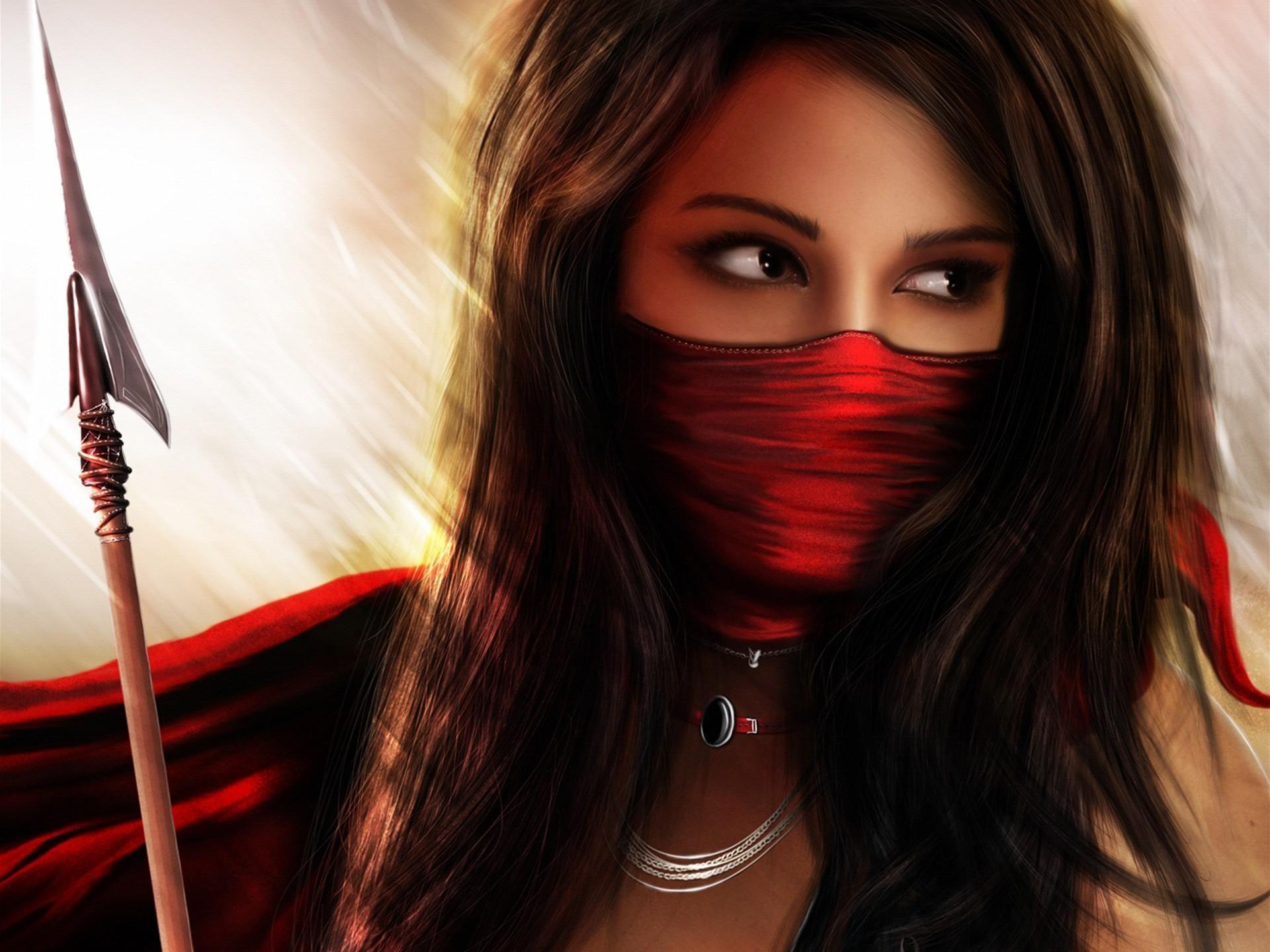 1920x1440 Muslim Warrior Girls Wallpaper