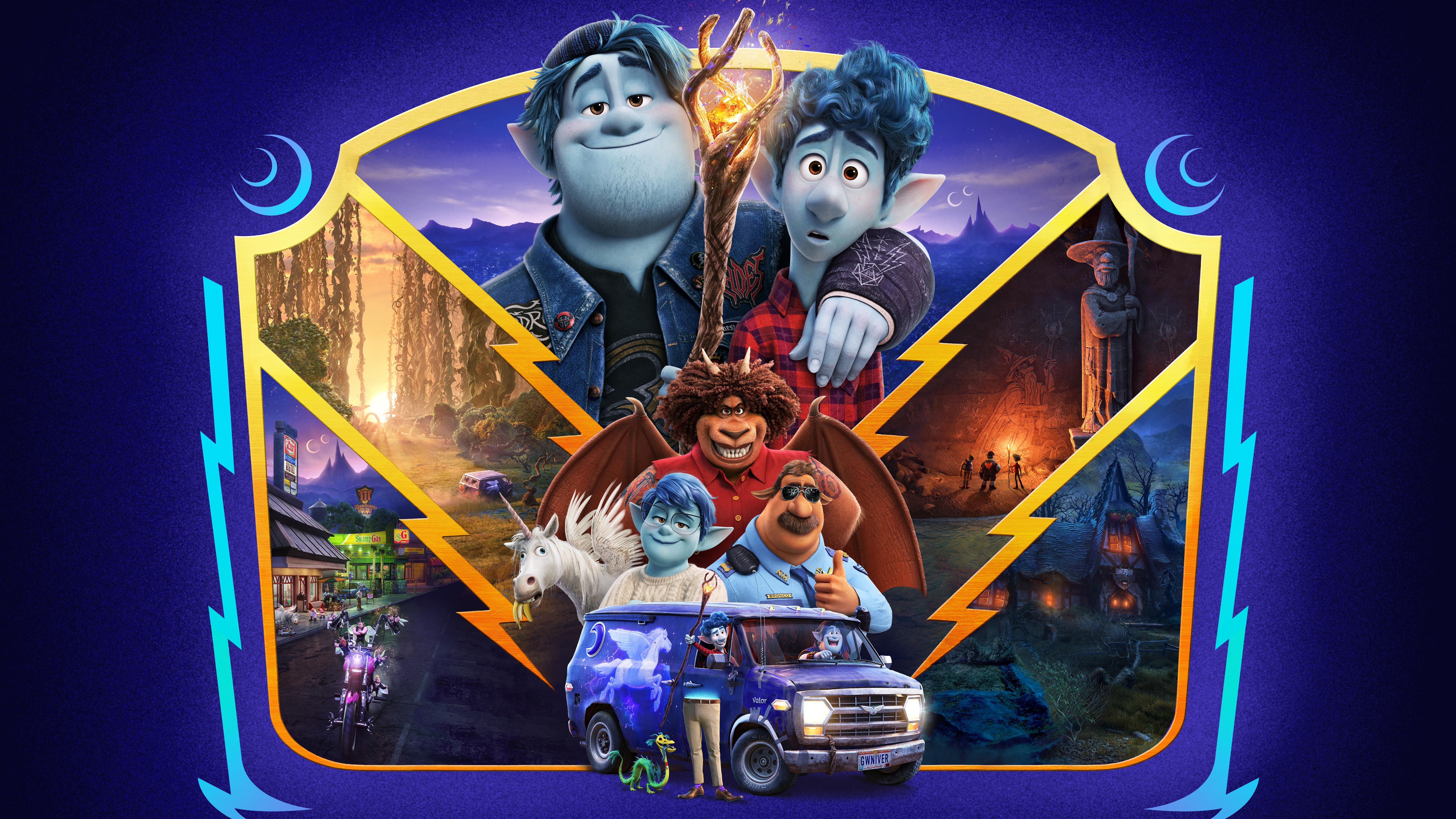 7680x4320 Onward 2020 4K 8K Animation Movie Wallpaper