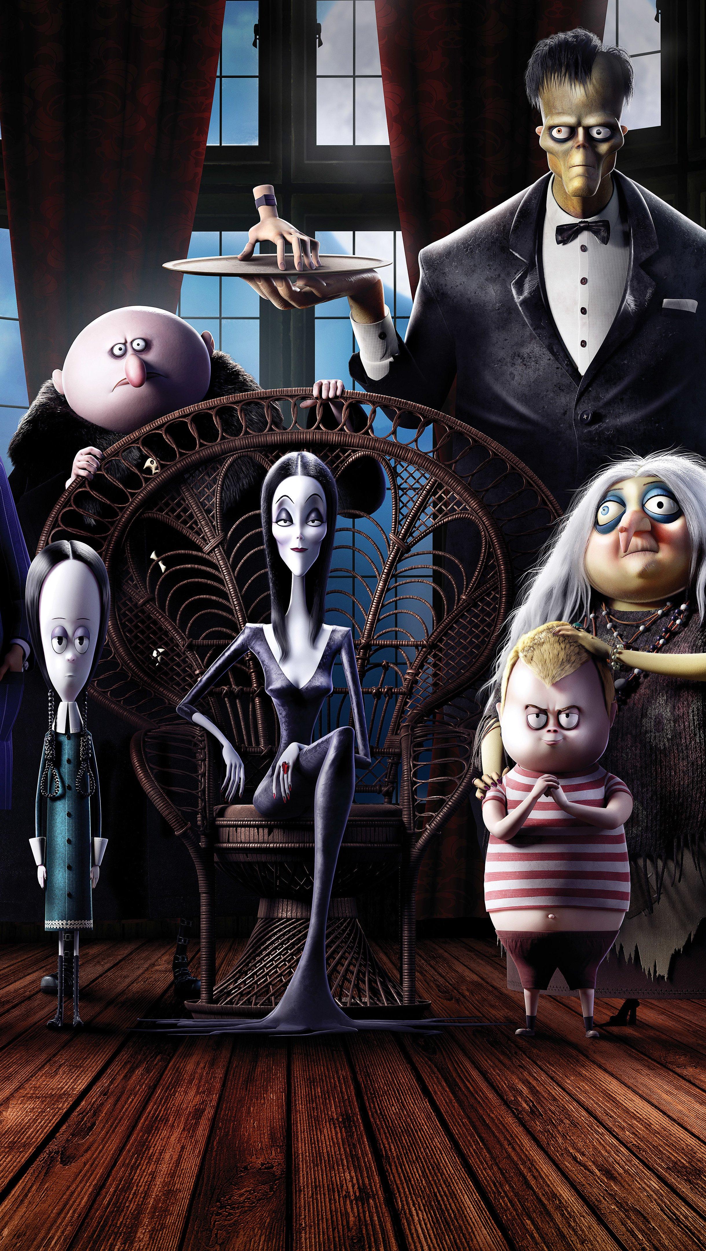 2440x4320 The Addams family animated Wallpaper 8k Ultra HD