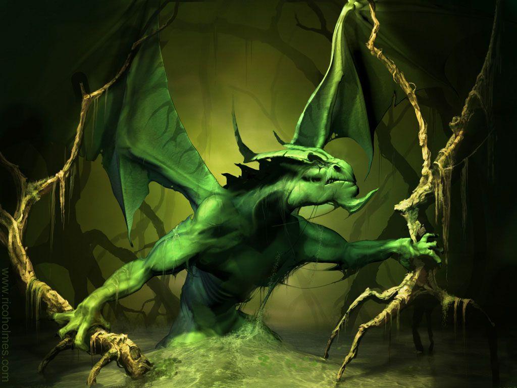 1024x768 Papel de Parede de Fantasia : Dragão Verde. Dragon picture, Fantasy dragon, Dragon art